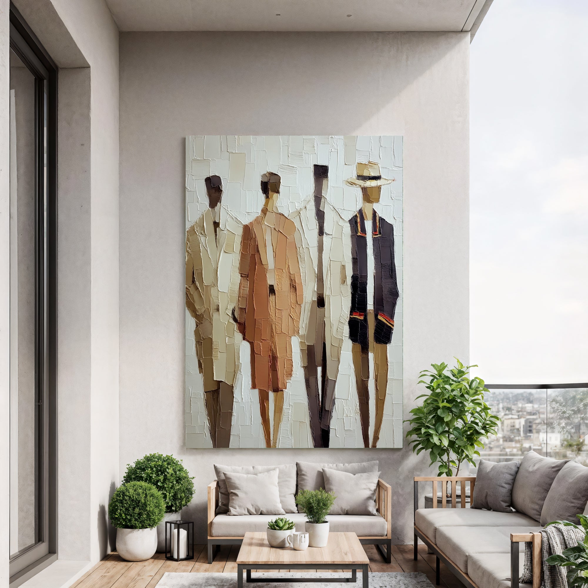 Textured Sartorial Silhouettes | Neutral Ensemble