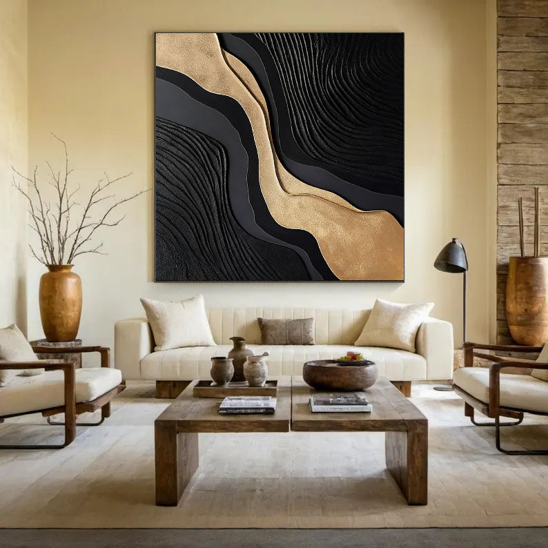 Layered Gilded Currents | Obsidian Flow