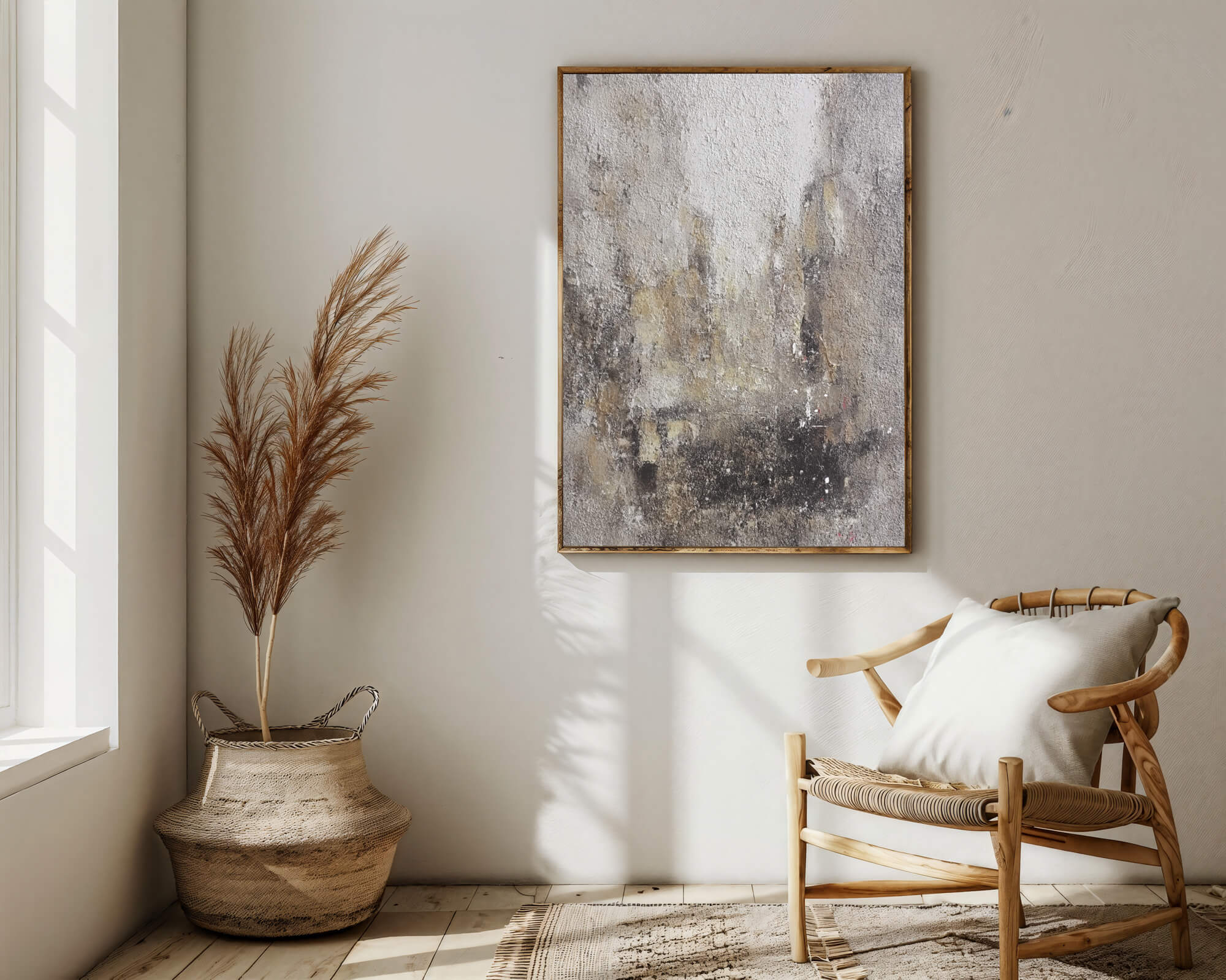 Textured Misty Abstract | Earthy Hues