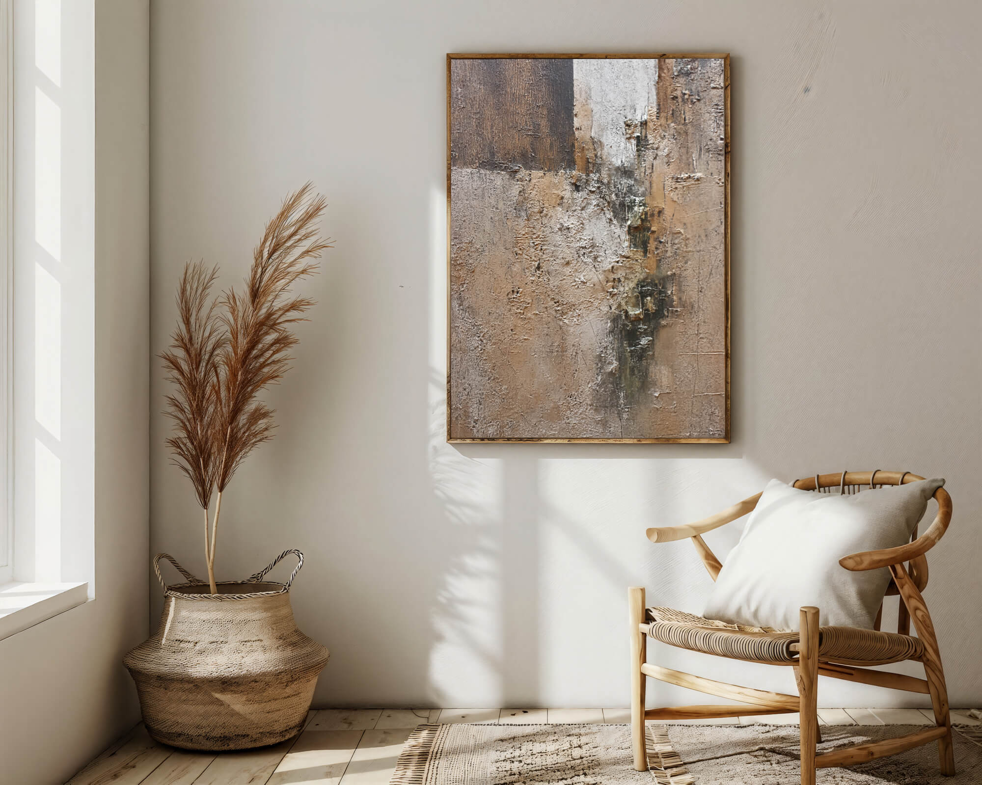 Textured Earthy Abstract | Warm Neutrals