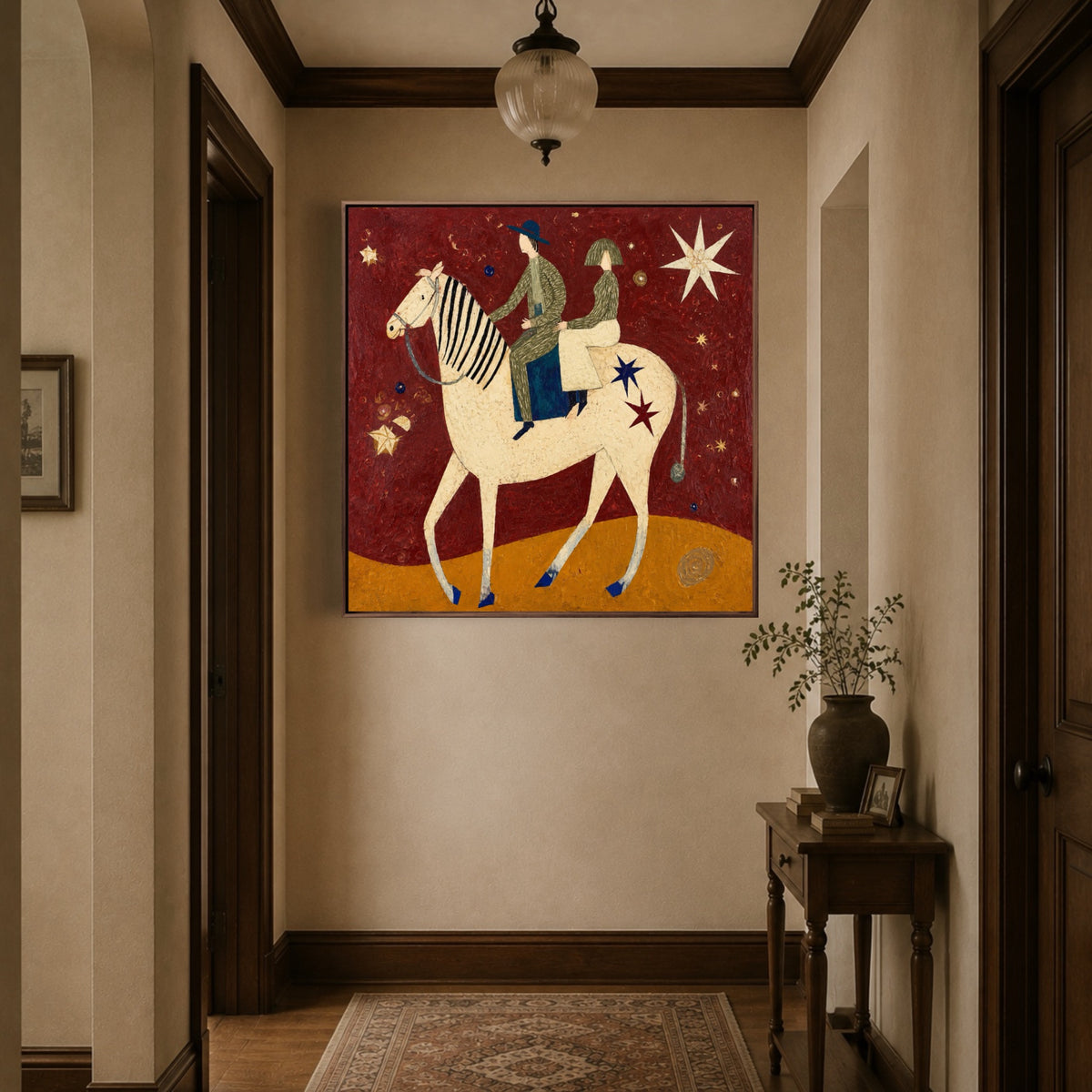 Across A Fairytale — vertical horse & equestrian art, view 3
