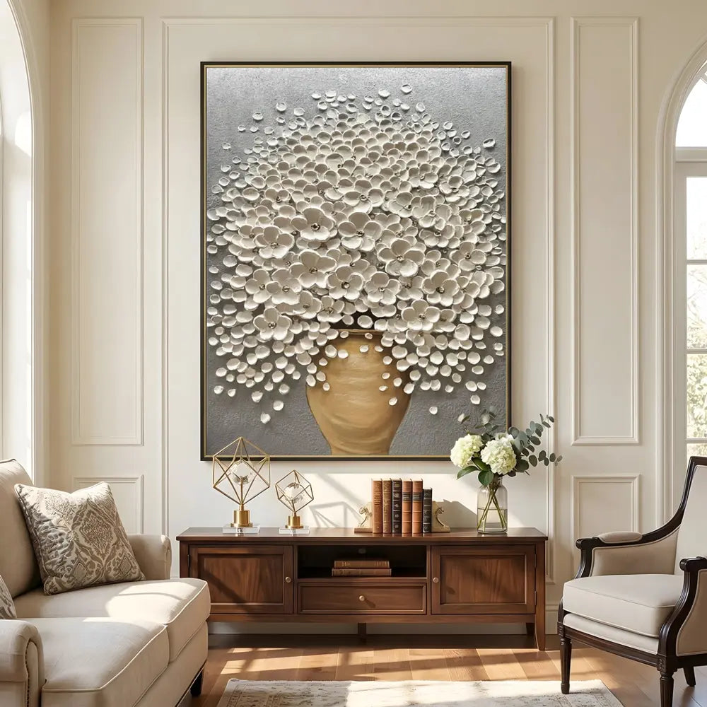 Textured Floral Opulence | Polished Elegance