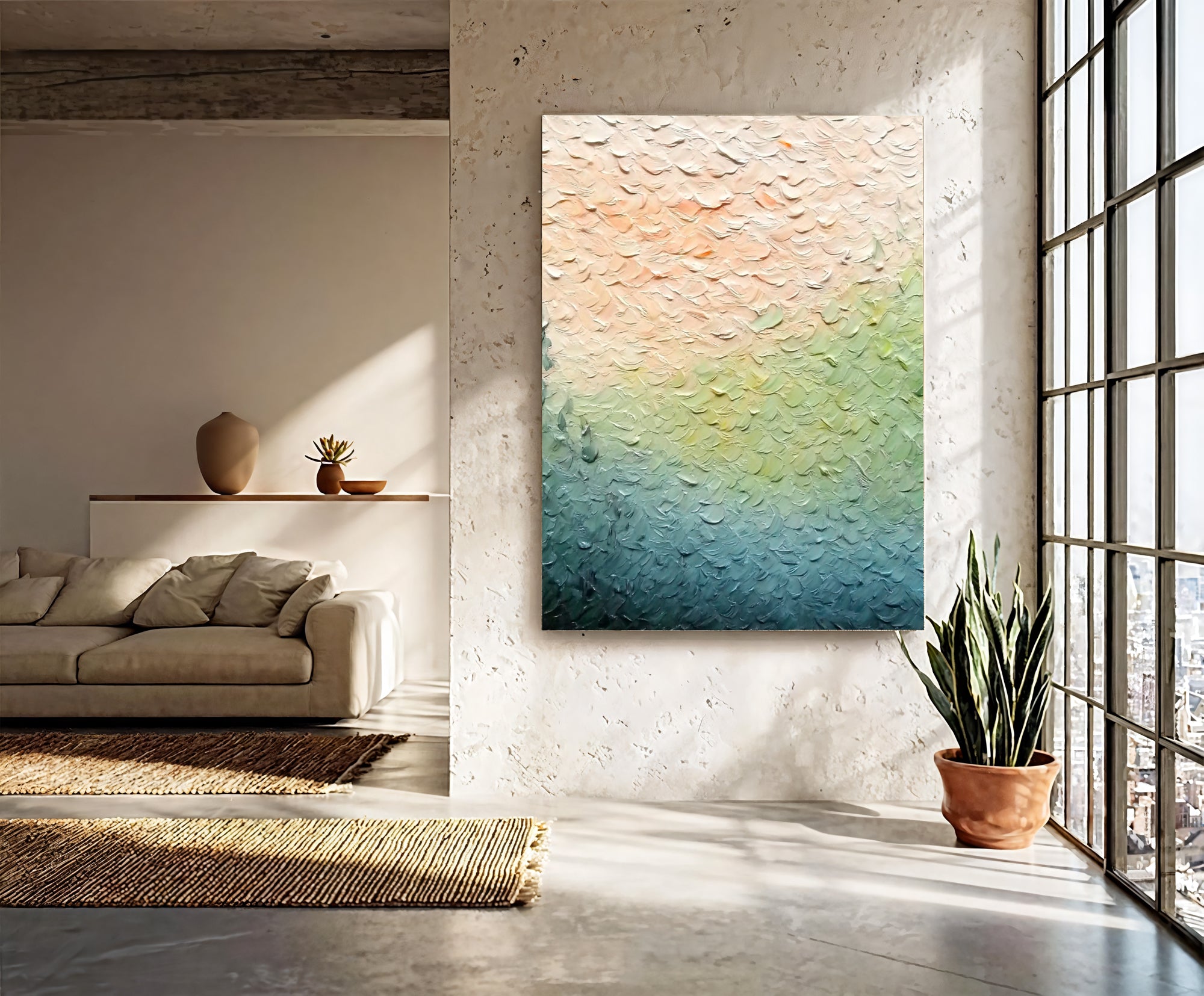 Textured Pastel Gradient | Teal Hush