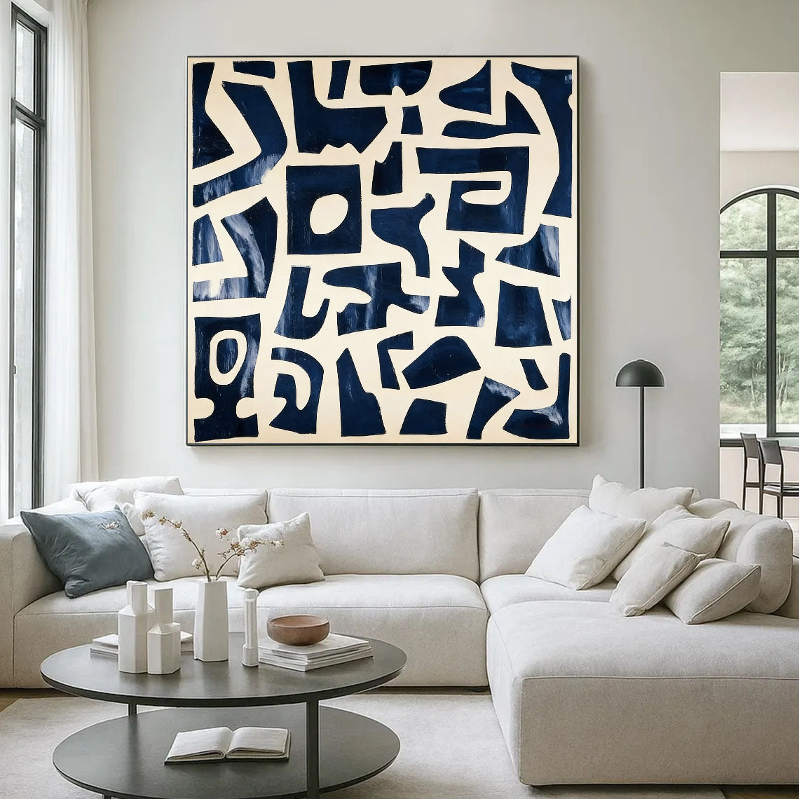 Bold Geometric Rhythm | Indigo Maze