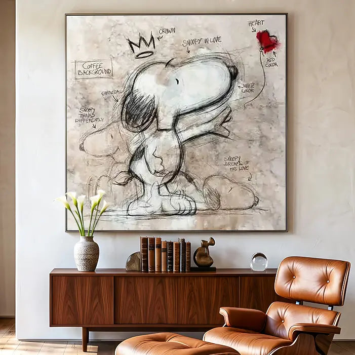 Textured Snoopy Whimsy | Crown Sketch