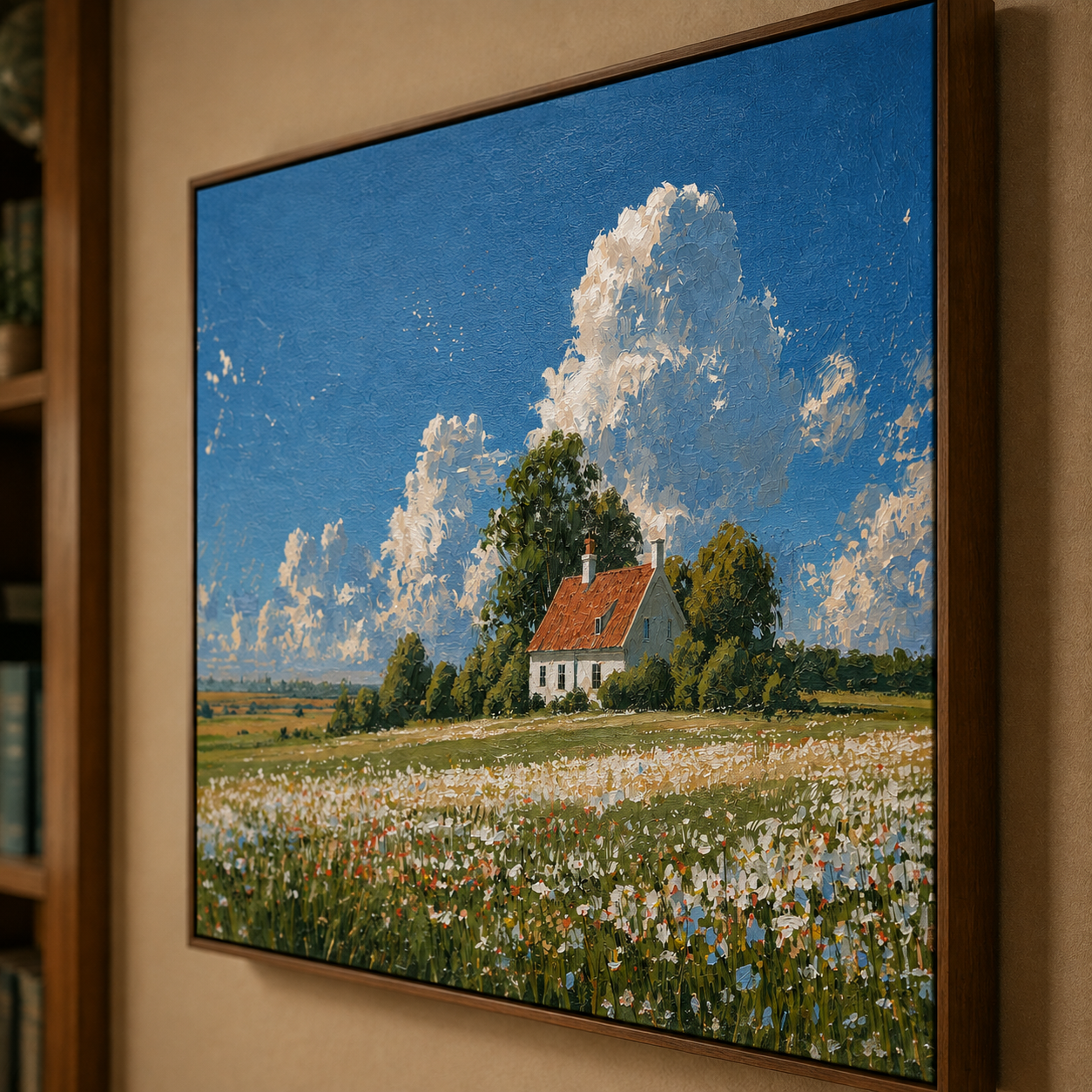 Landscape Art|Wildflower Farm Reverie