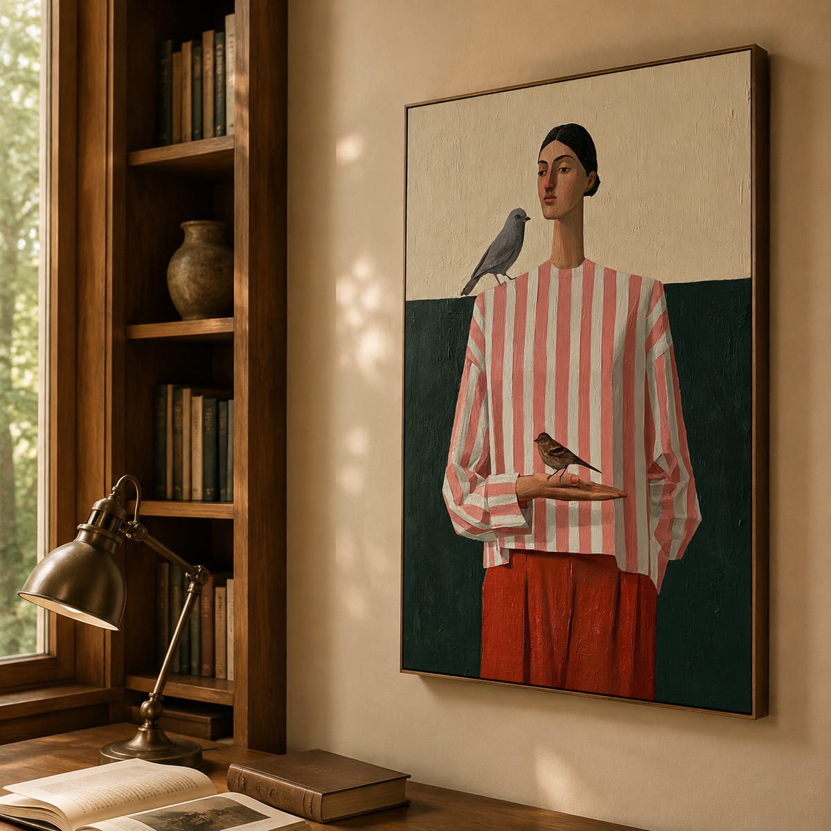 Birdsong Garden Visitor — artwork view 2