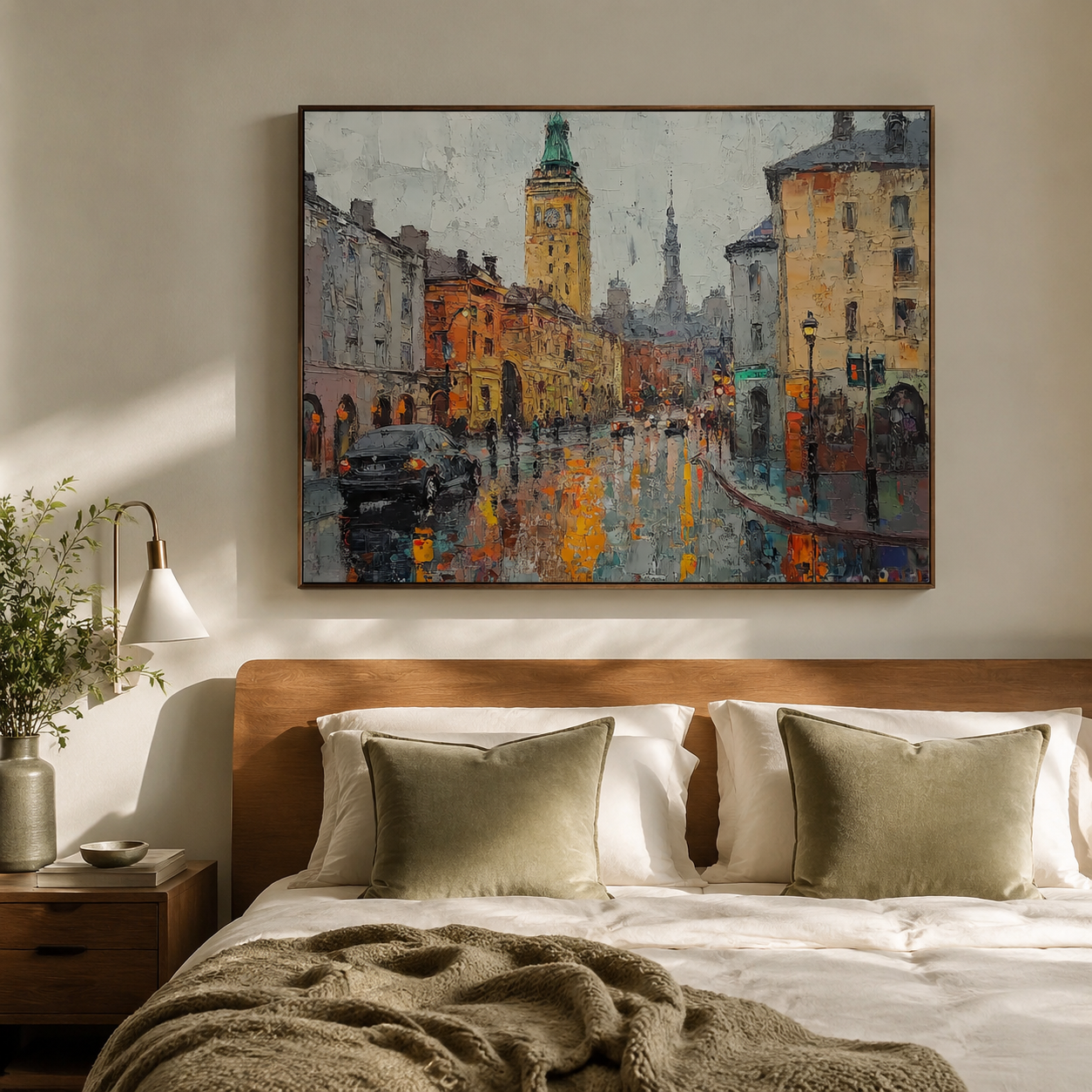 Impressionist Art | Wet Street Glow