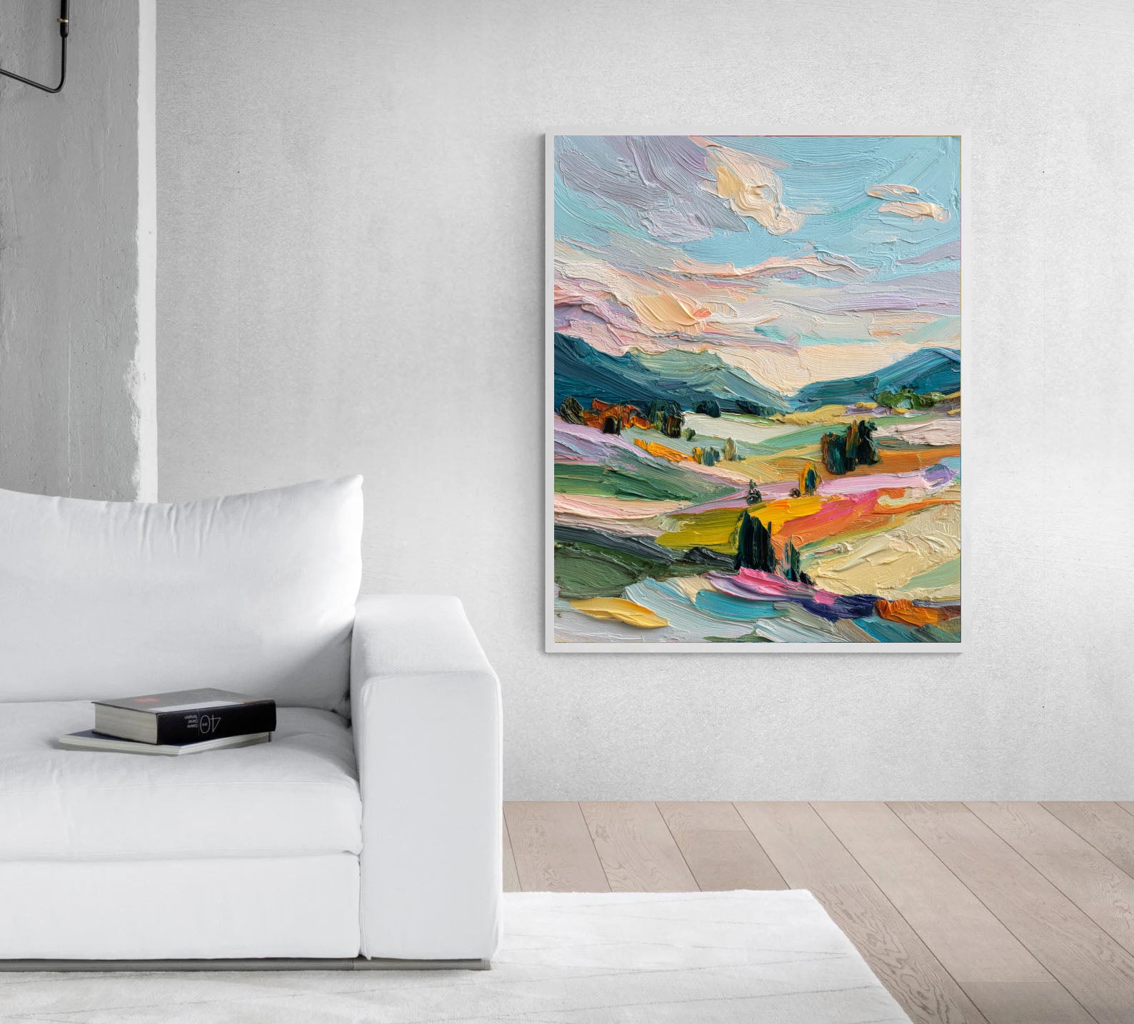 Colorful Valley Art | Textured Vibrance