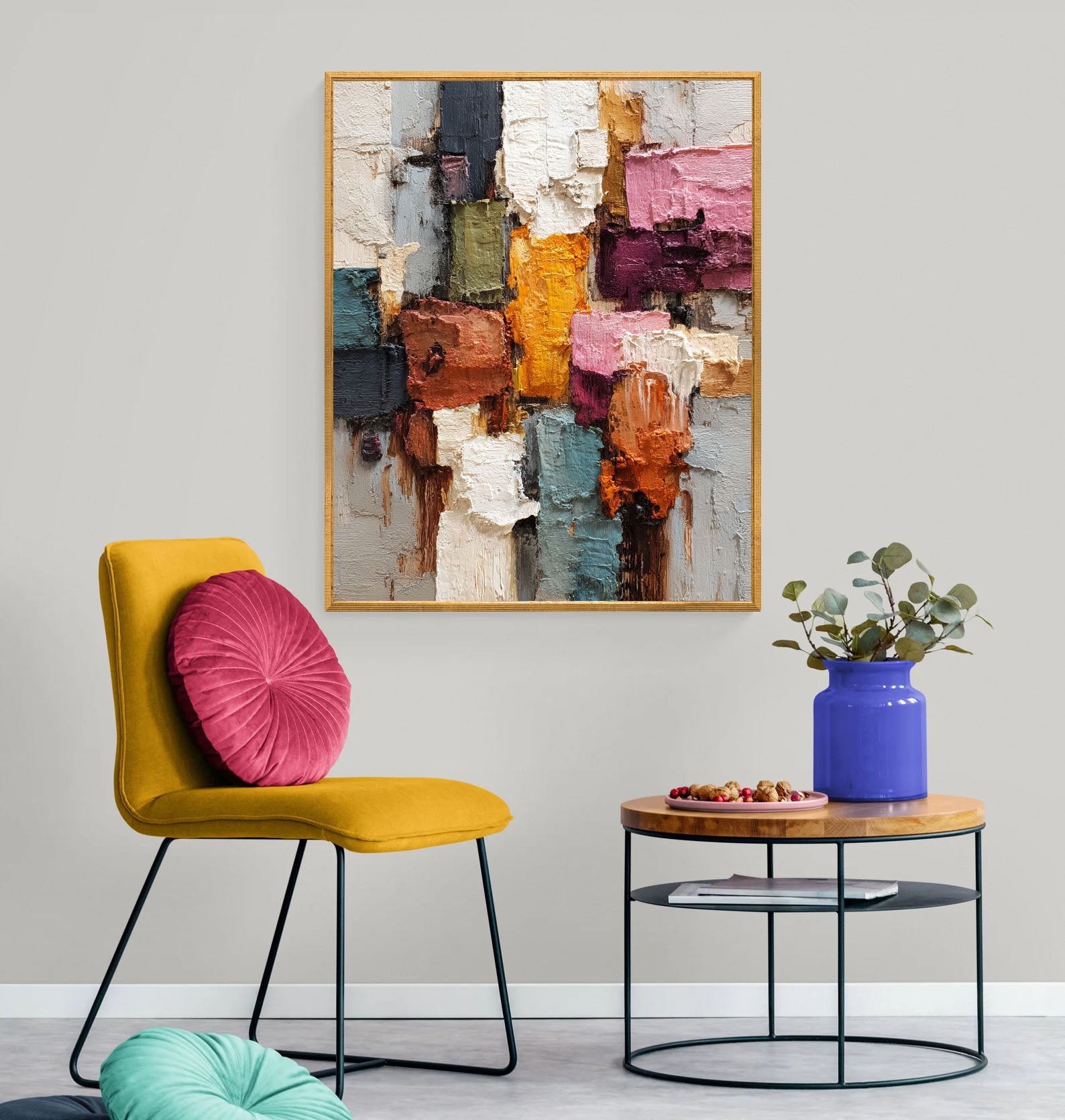 Textured Colorful Art | Vibrant Depth