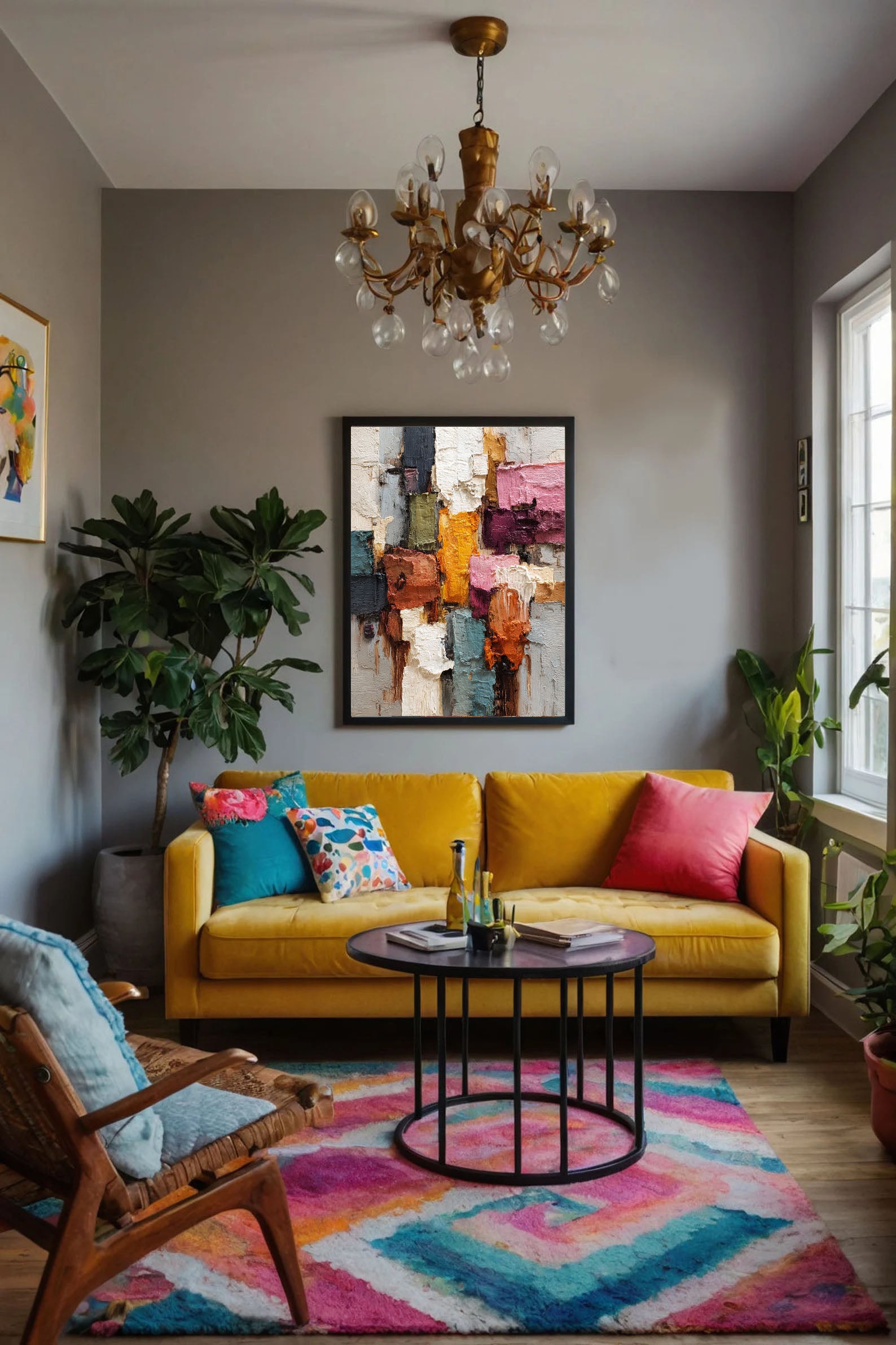 Textured Colorful Art | Vibrant Depth