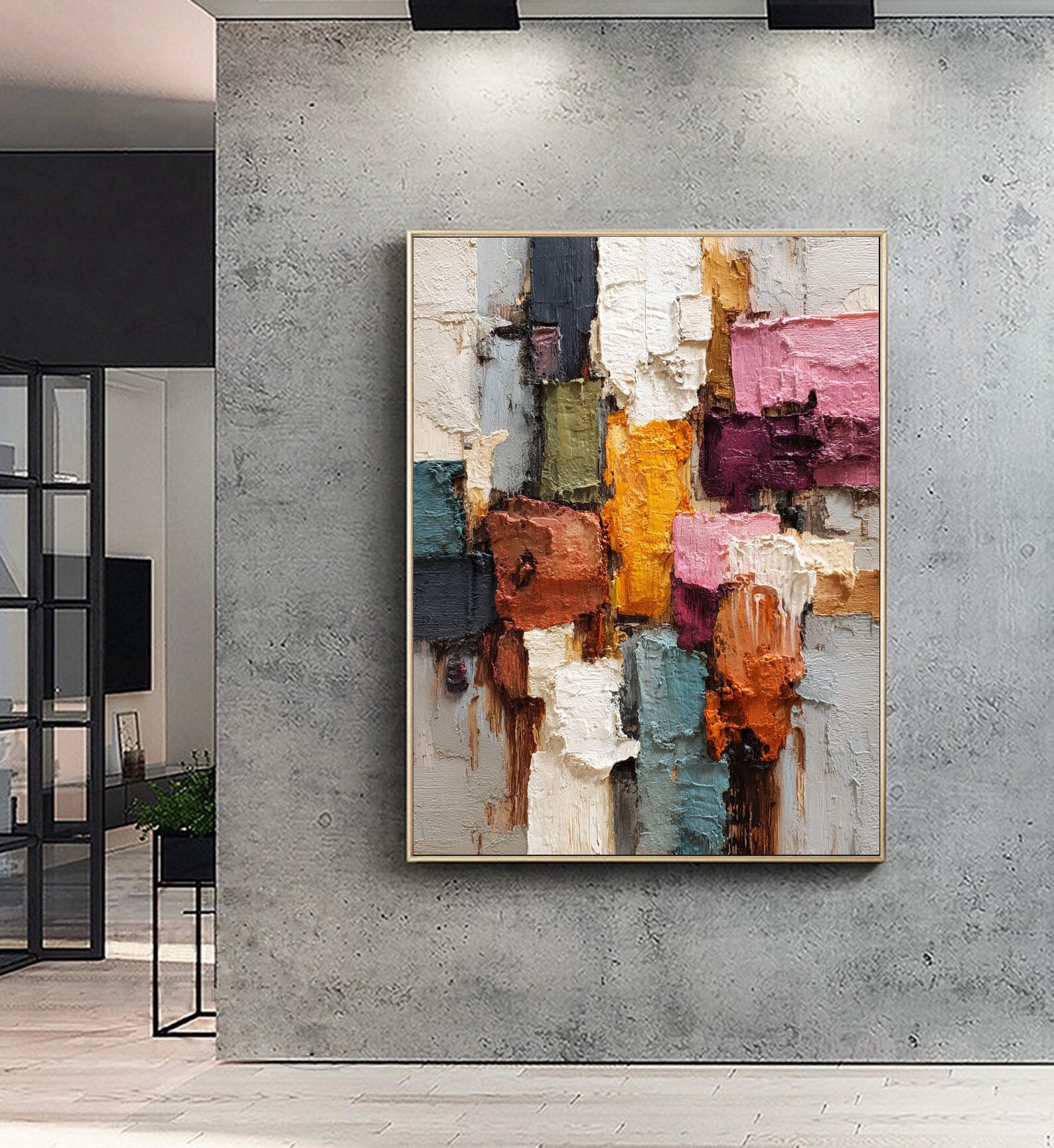 Textured Colorful Art | Vibrant Depth