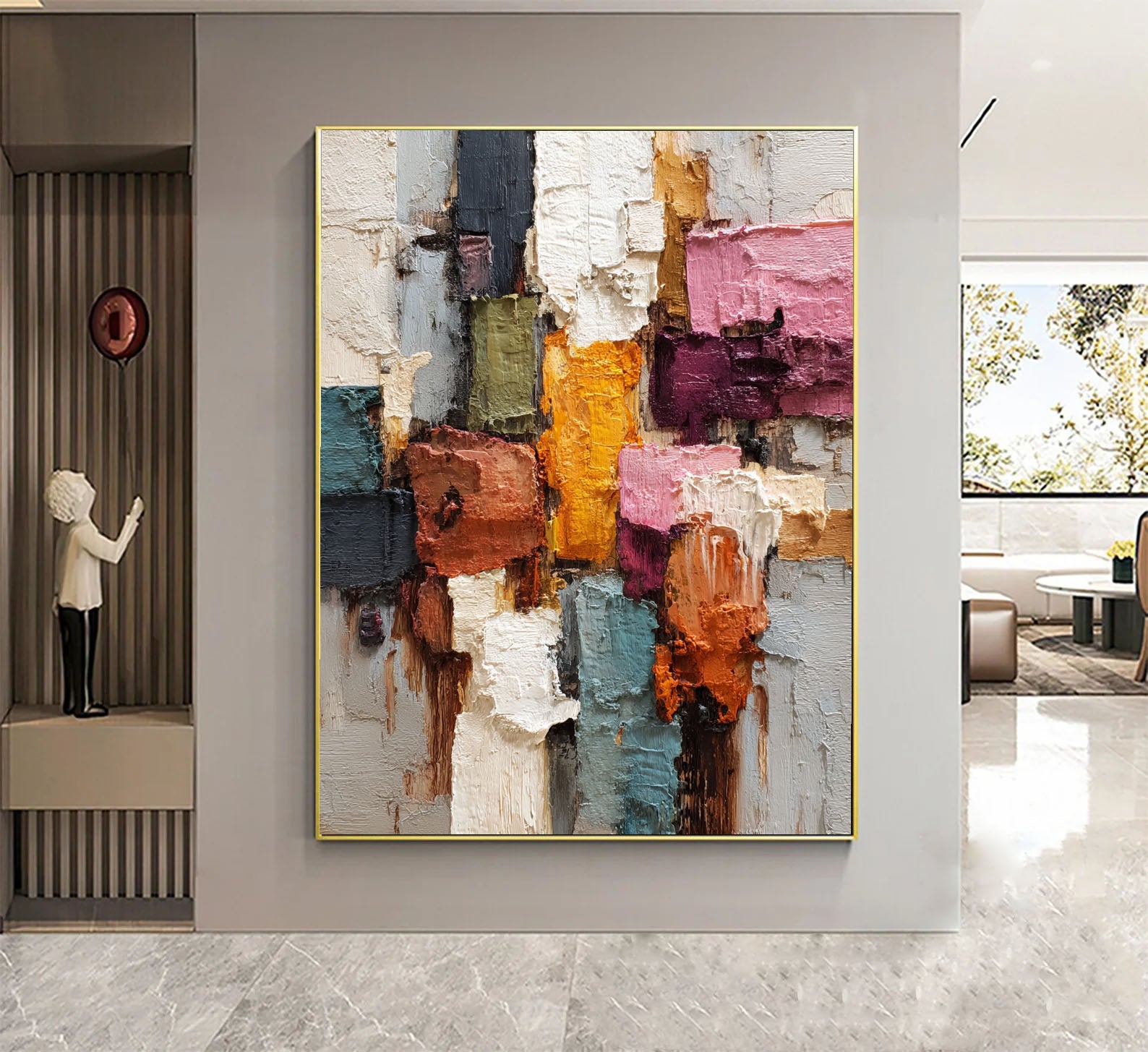 Textured Colorful Art | Vibrant Depth