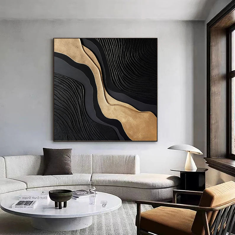 Layered Gilded Currents | Obsidian Flow