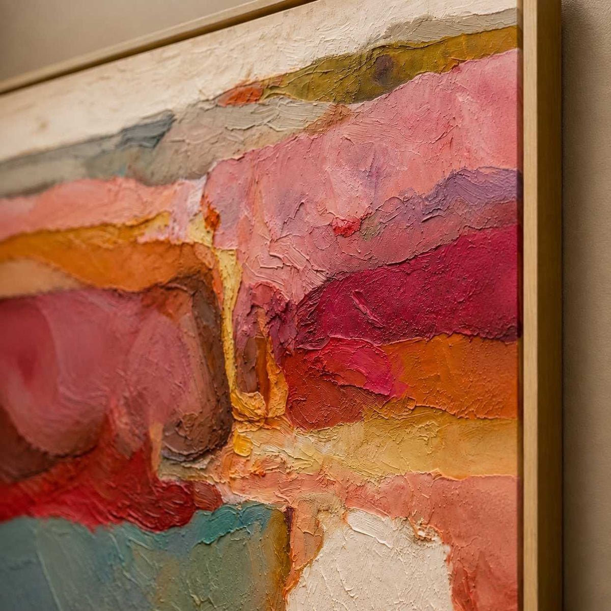 Crimson Terrain Fragments oil painting view 7
