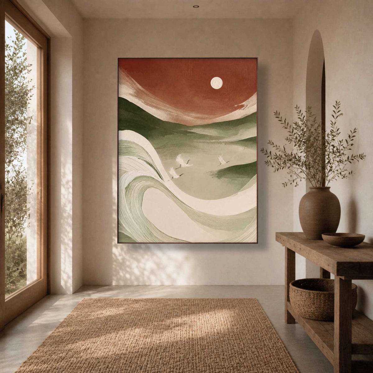Wabi-Sabi Art | Crimson Valley Flight - View 4