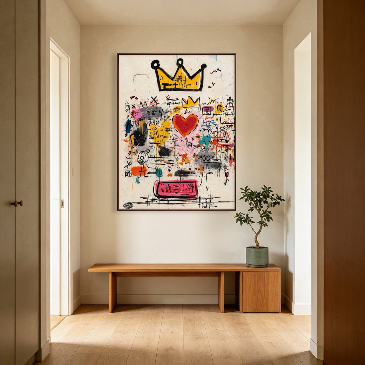 Crown Above Chaos oil painting room view 4