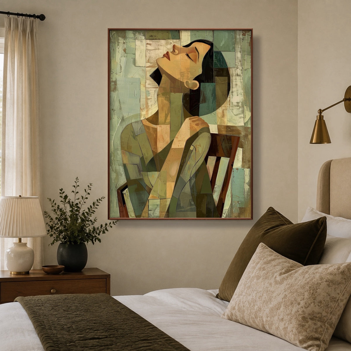 Cubist Upward Gaze — artwork view 3