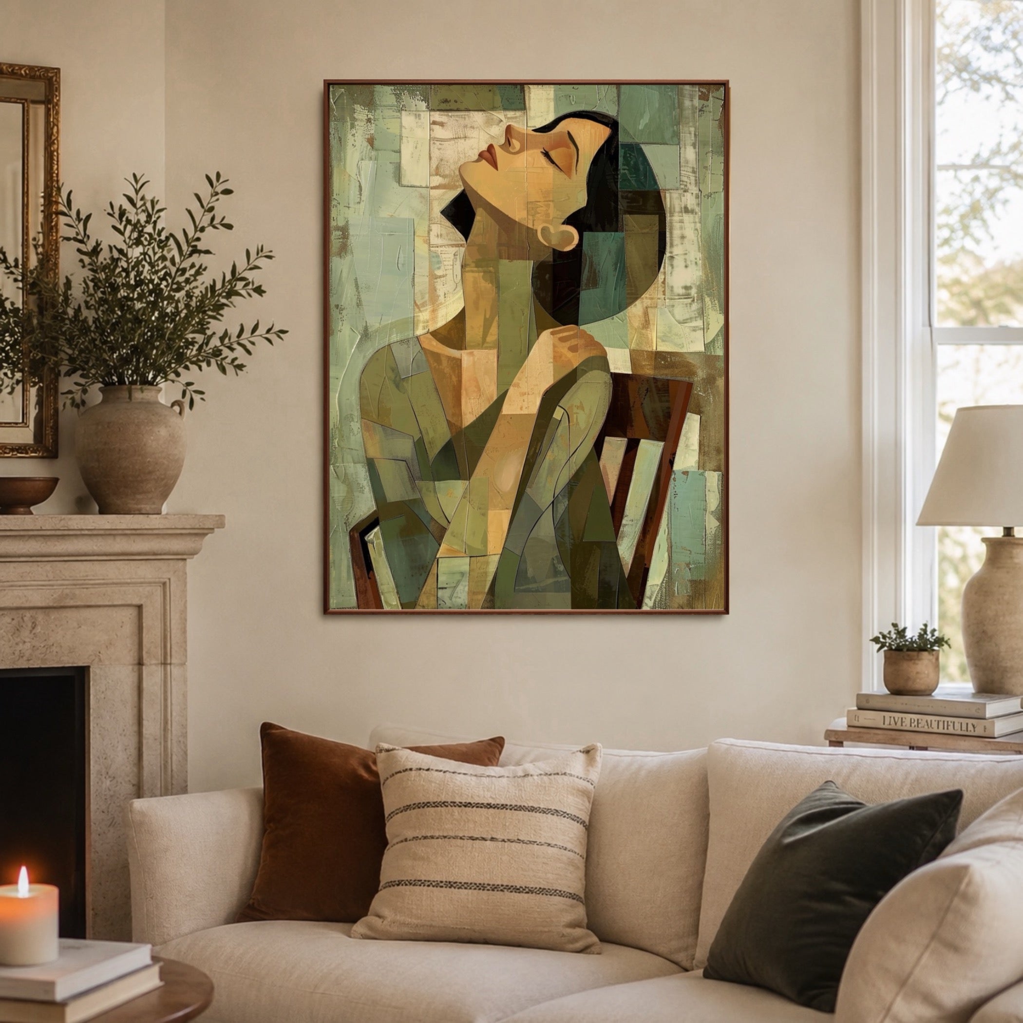 Cubist Upward Gaze — artwork view 4