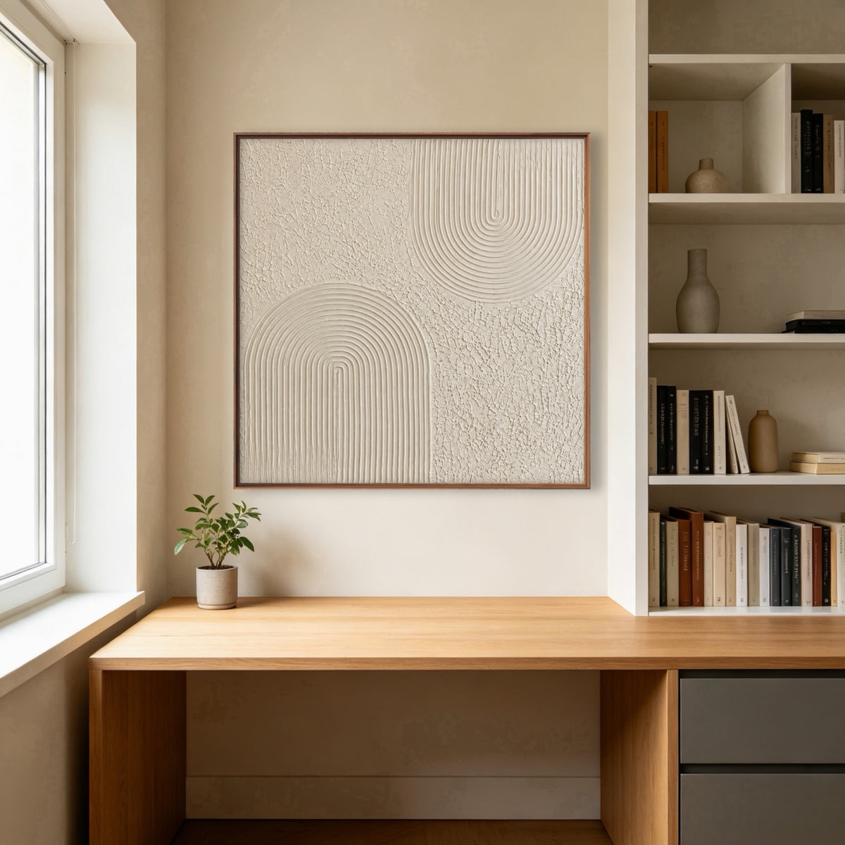 Curves In Balance — square geometric & linear art, view 4