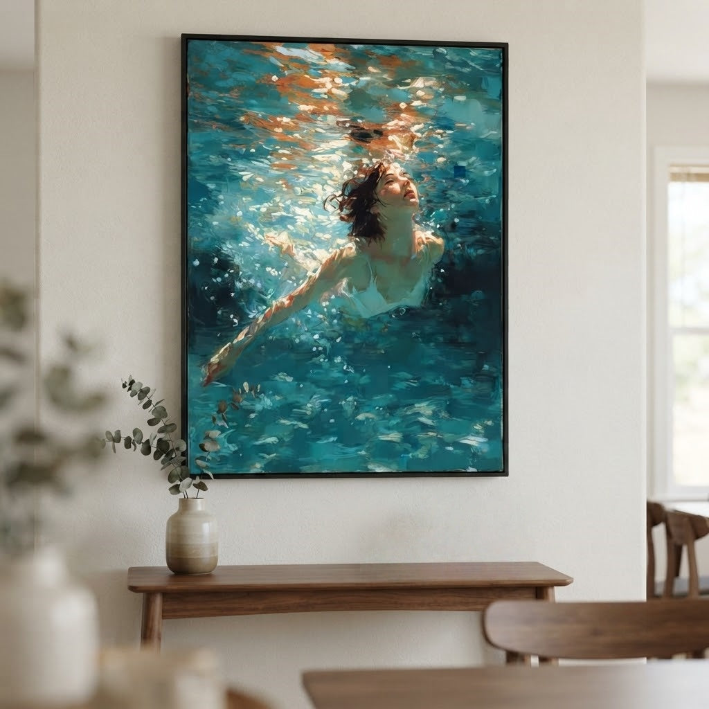 Impressionist Art | Underwater Glow Rise