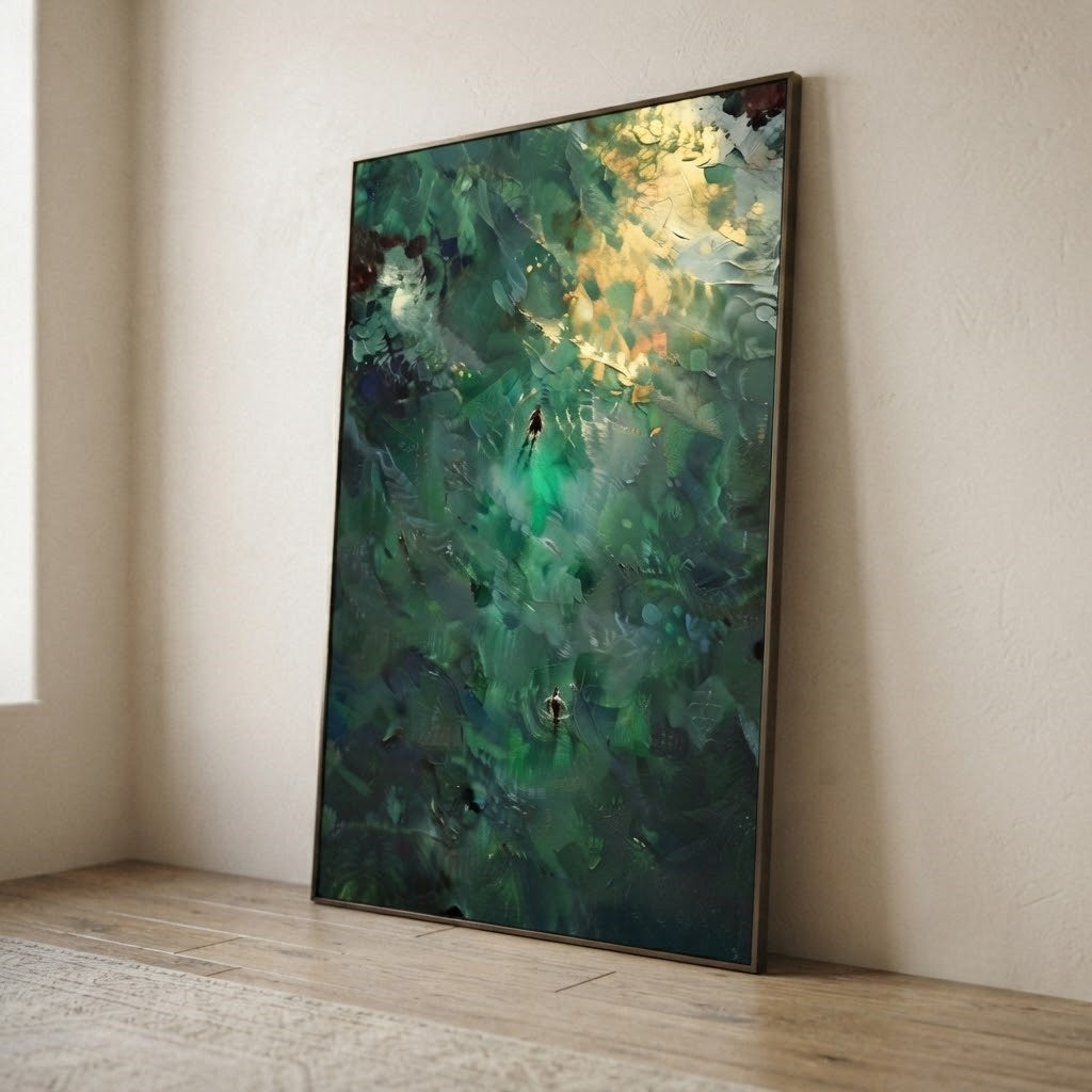 Impressionist Art | Emerald Swim Light