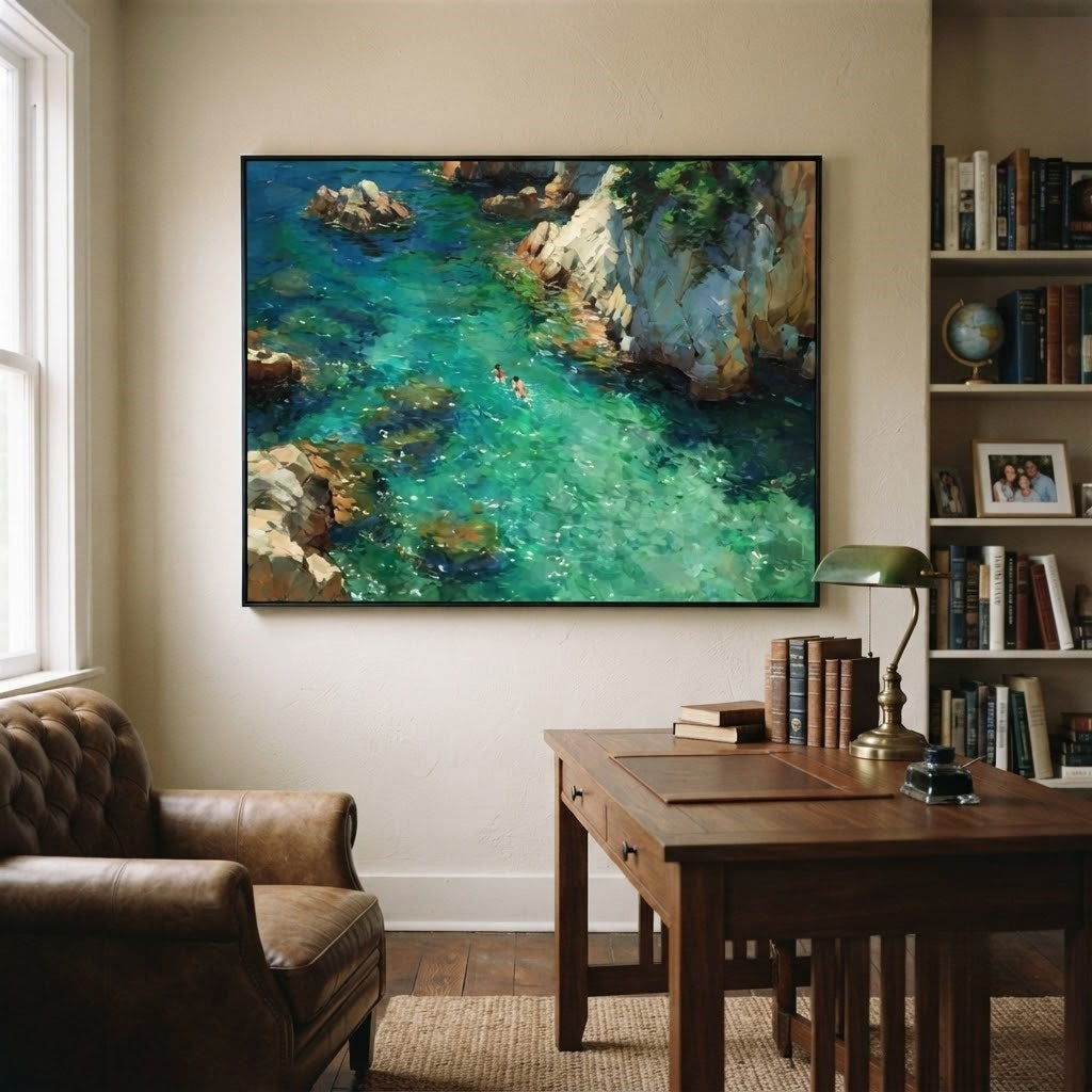 Impressionist Art | Cliff Cove Swimmers