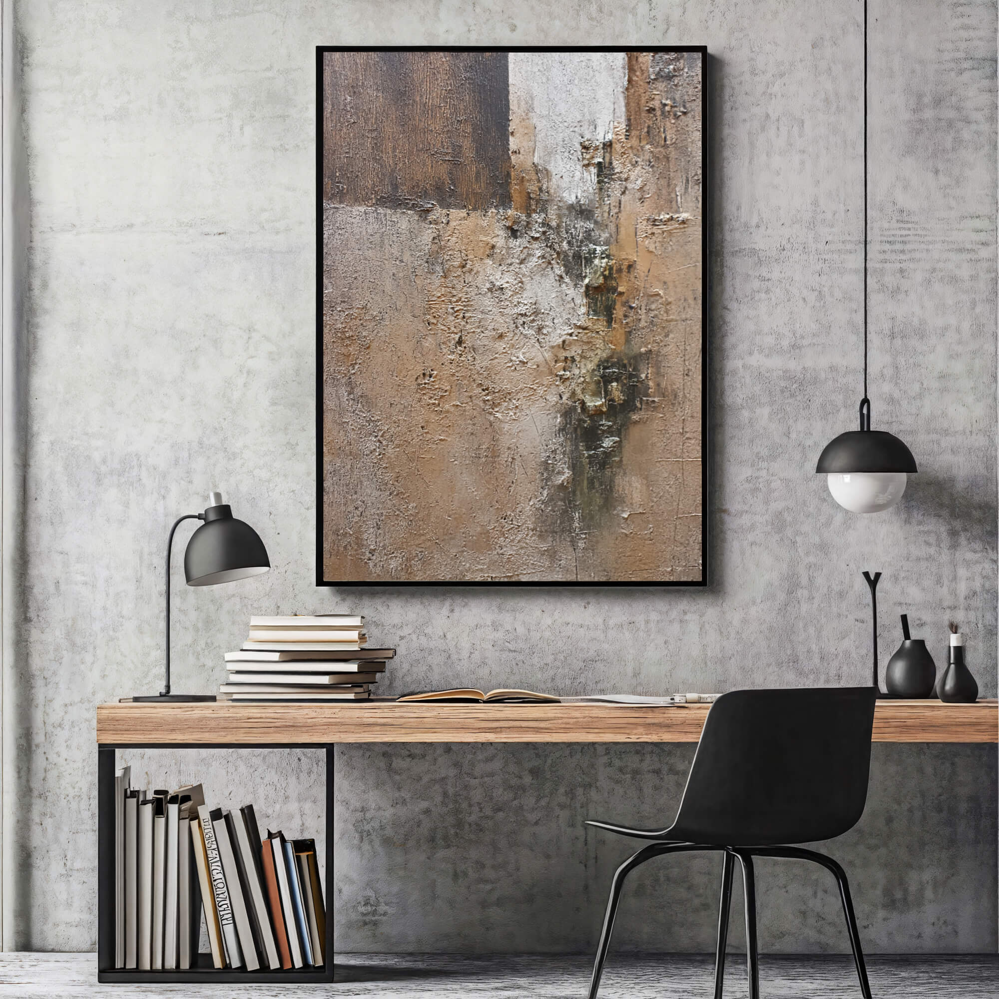Textured Earthy Abstract | Warm Neutrals