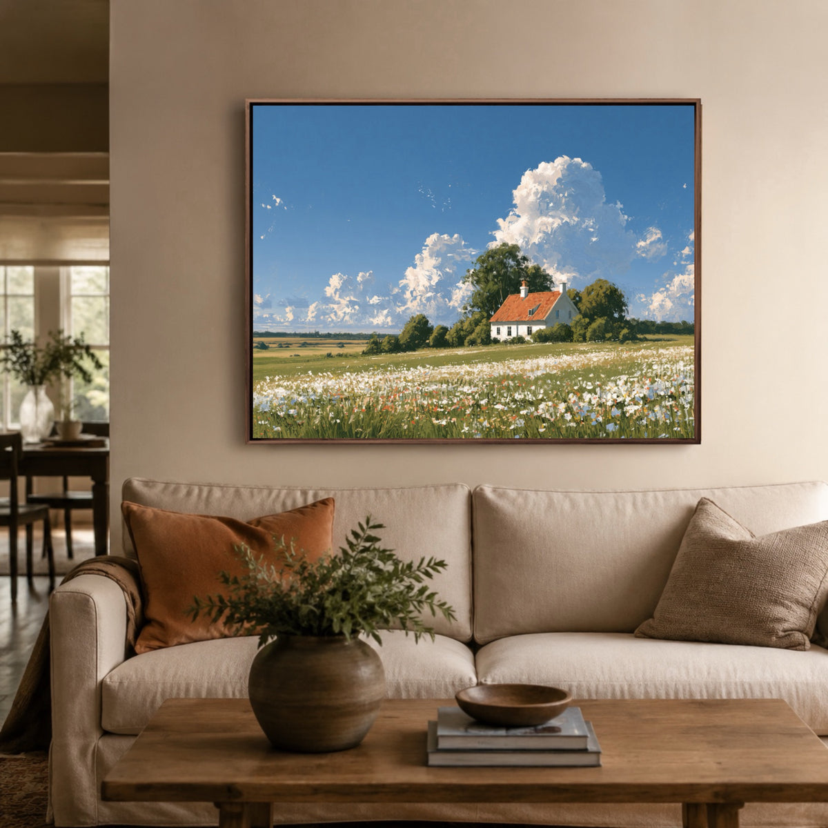 Landscape Art|Wildflower Farm Reverie