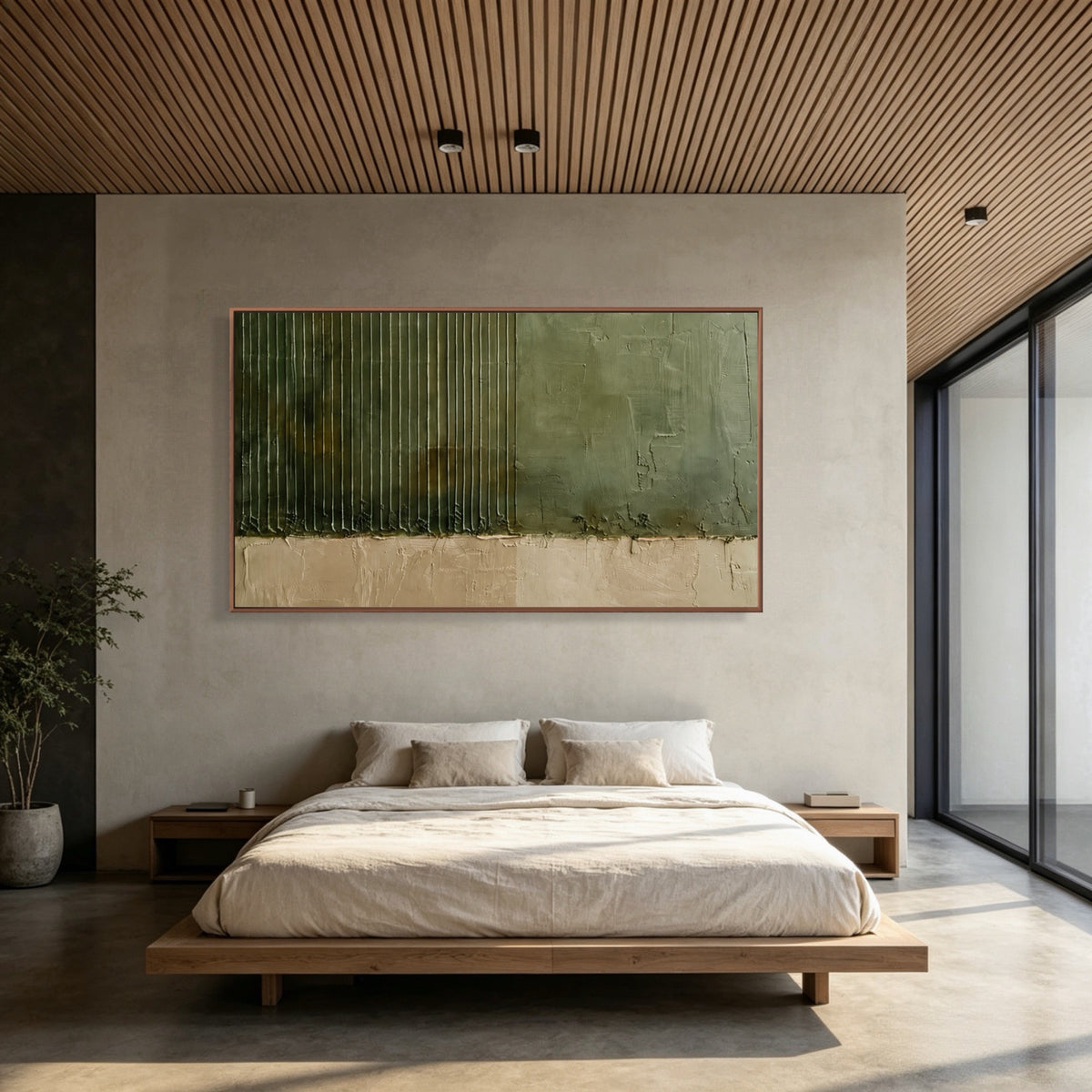 Edge Of Woodland — horizontal minimalist abstract art, view 4