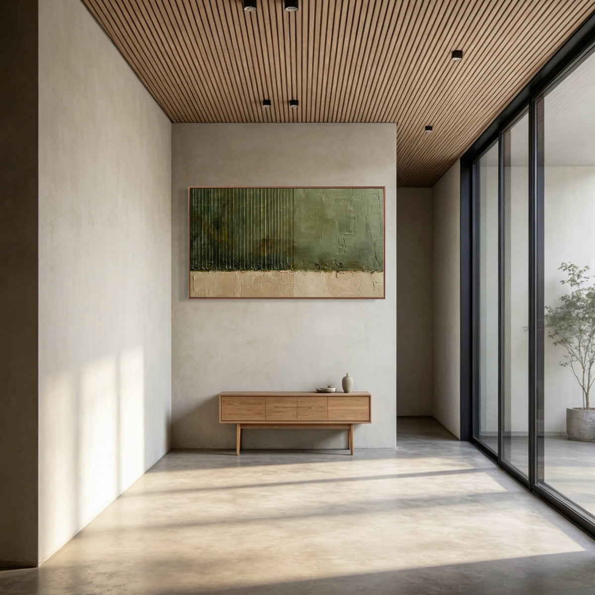 Edge Of Woodland — horizontal minimalist abstract art, view 5
