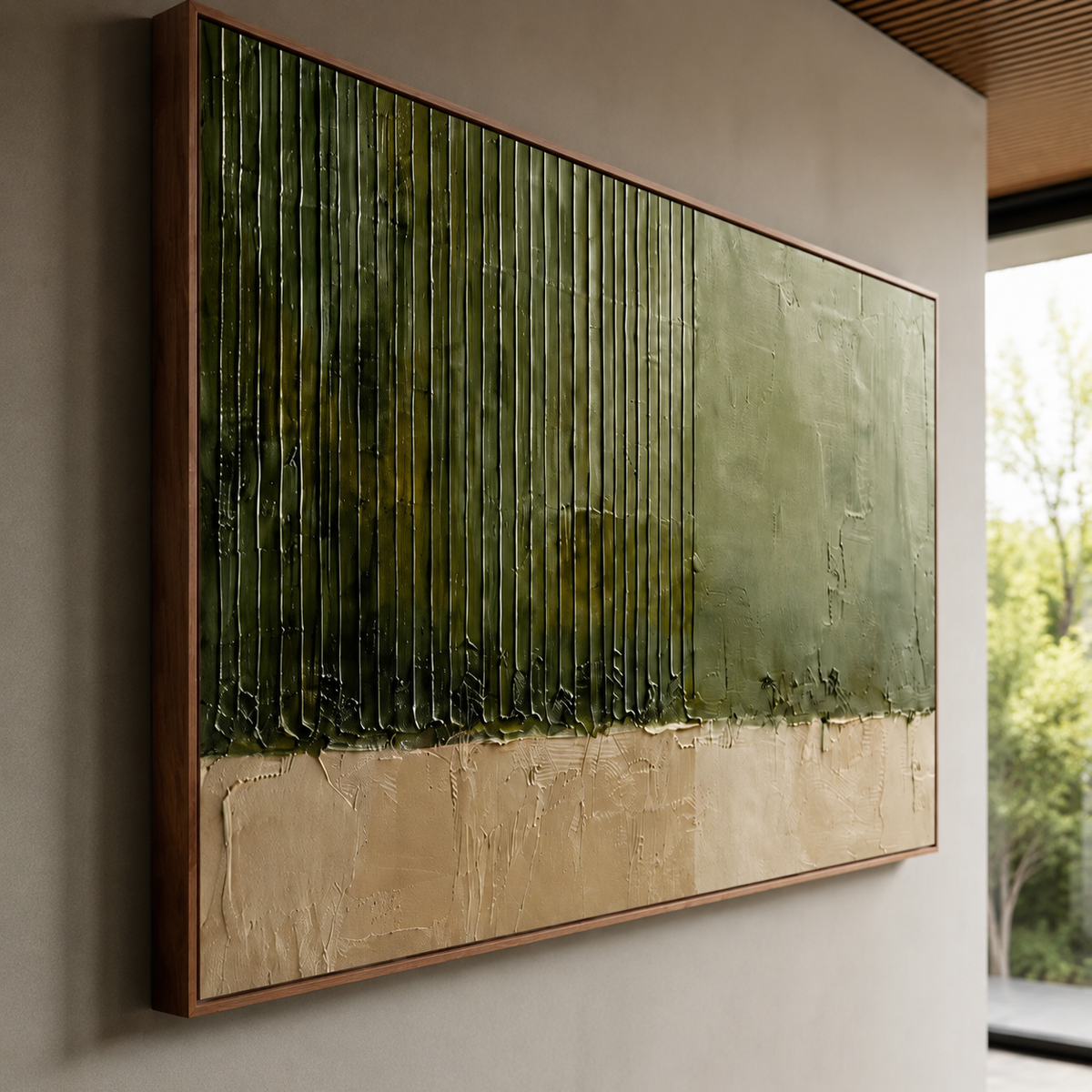 Edge Of Woodland — horizontal minimalist abstract art, view 7