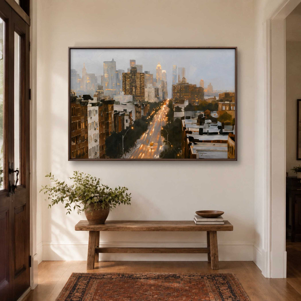 Evening Avenue Glow dining room display