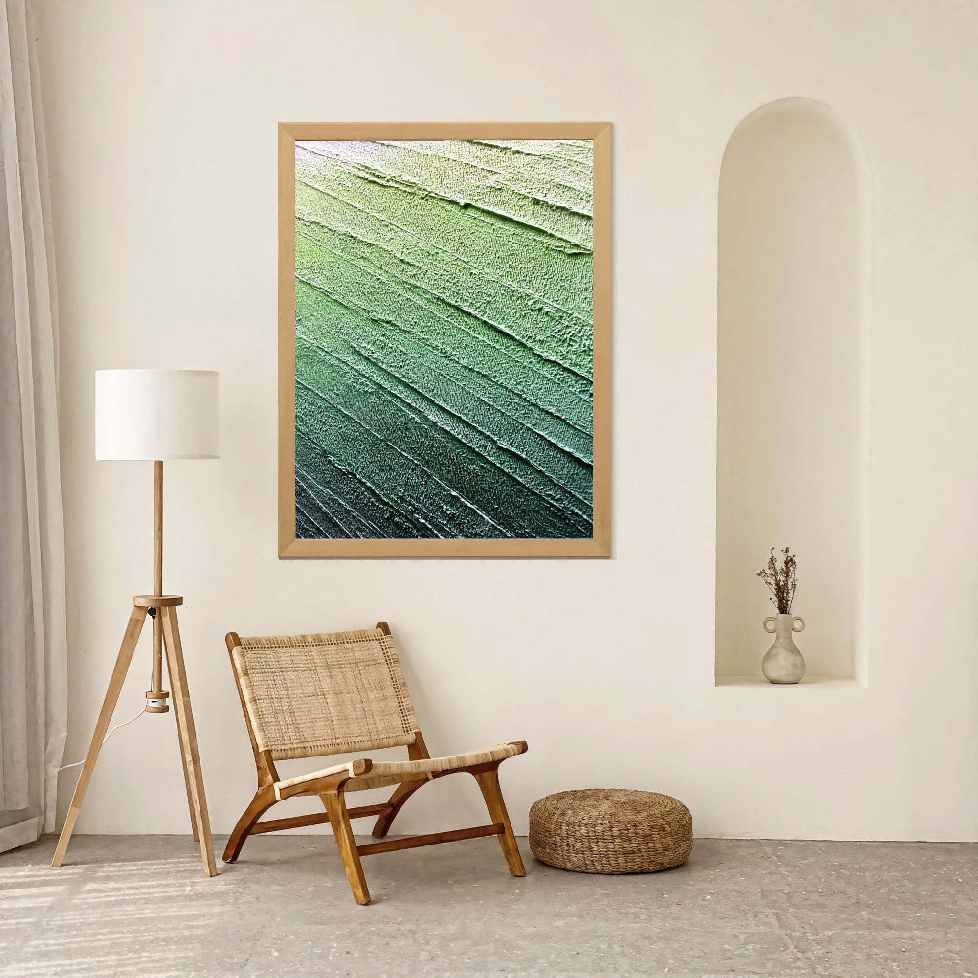 Textured Verdant Strokes | Forest Hues