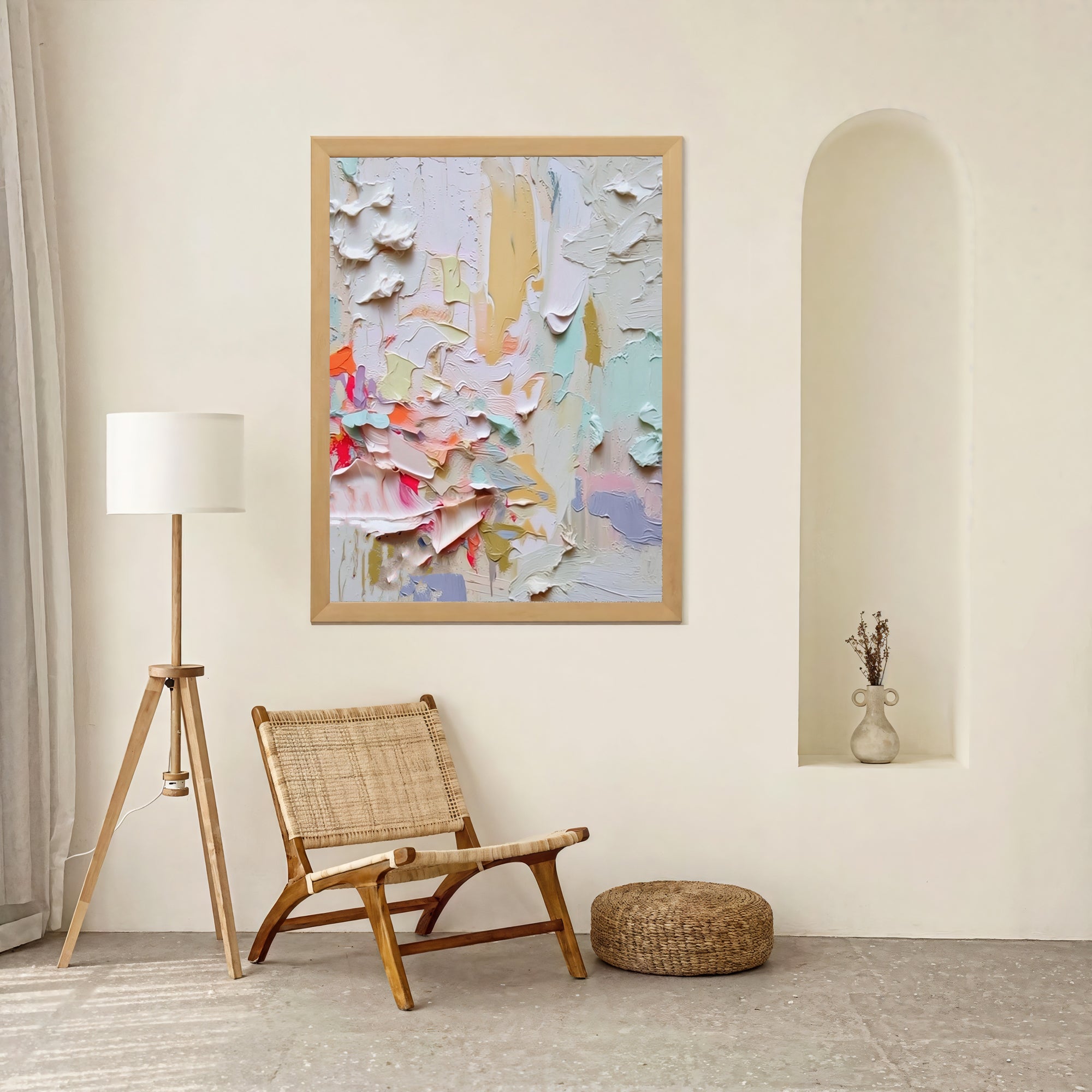 Textured Vivid Strokes | Pastel Hues