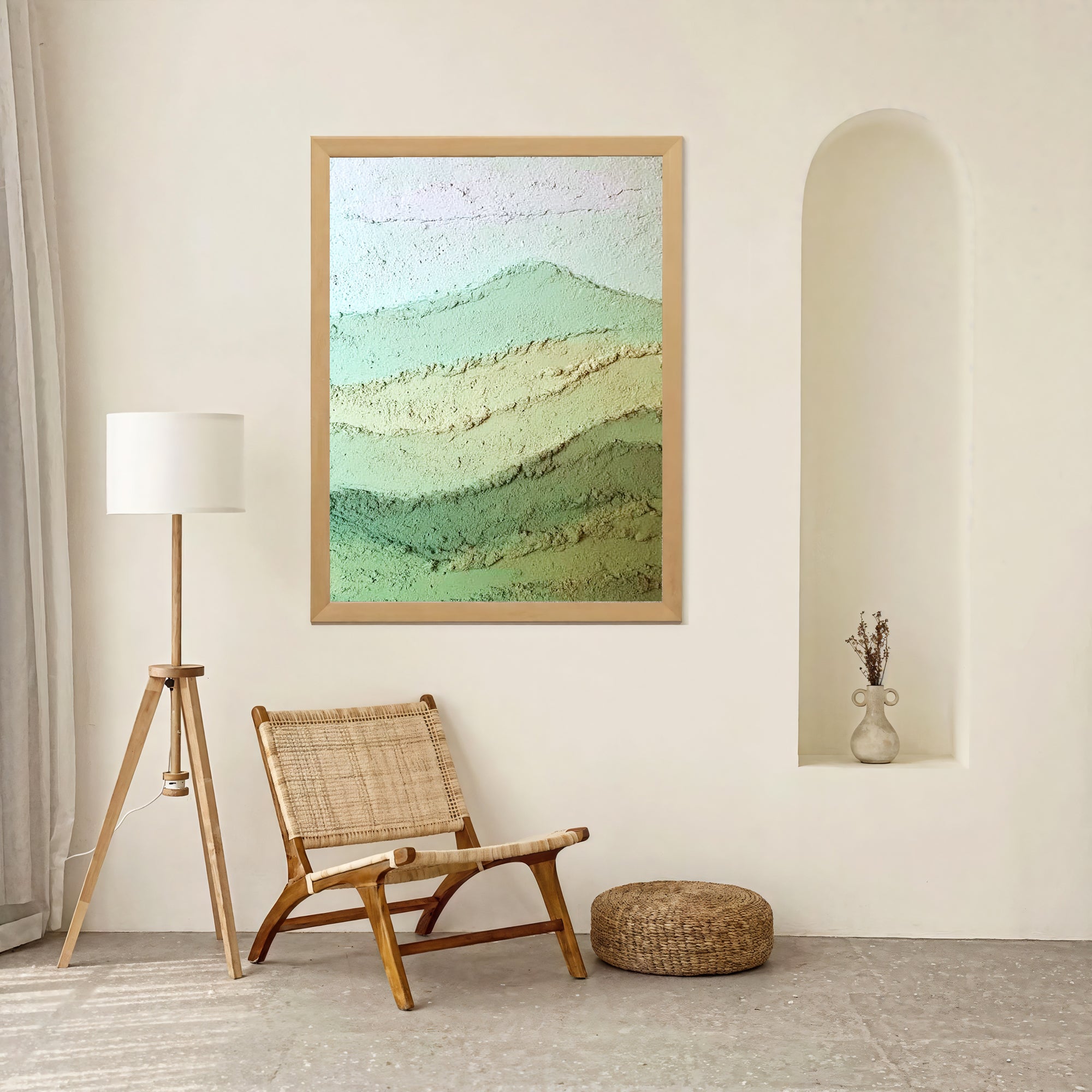 Textured Mint Gradients | Earthy Hues