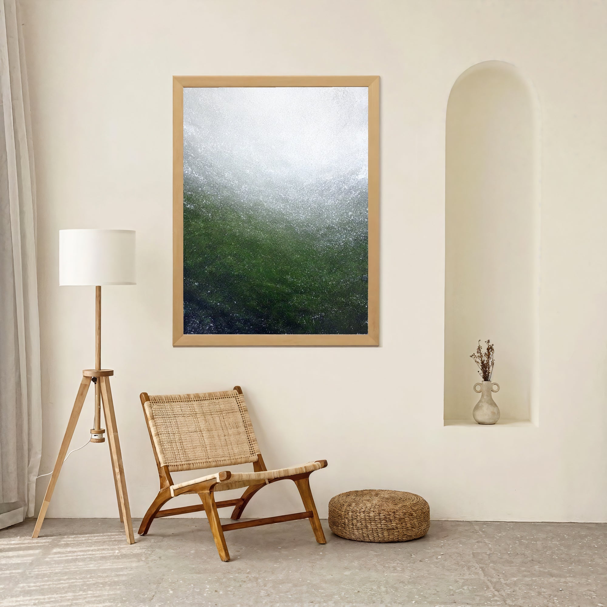 Textured Emerald Surges | Frosted Hues