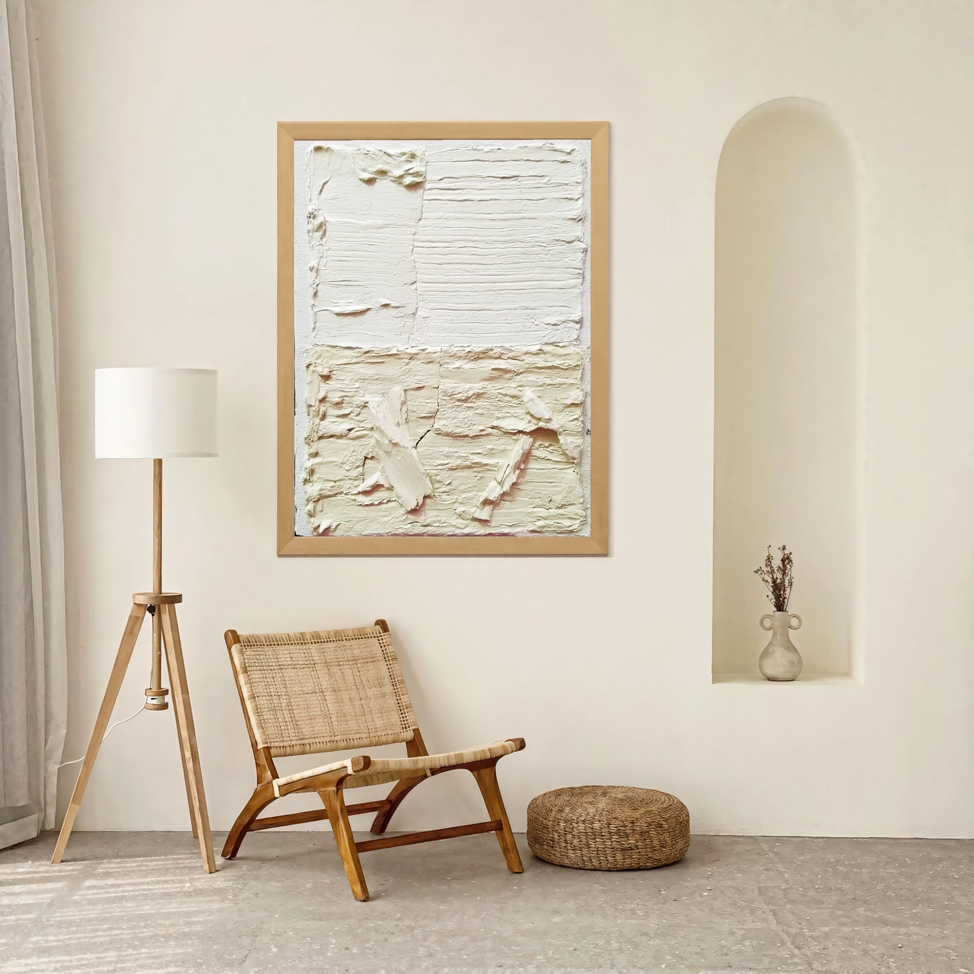 Textured Cream Layers | Ivory Hues