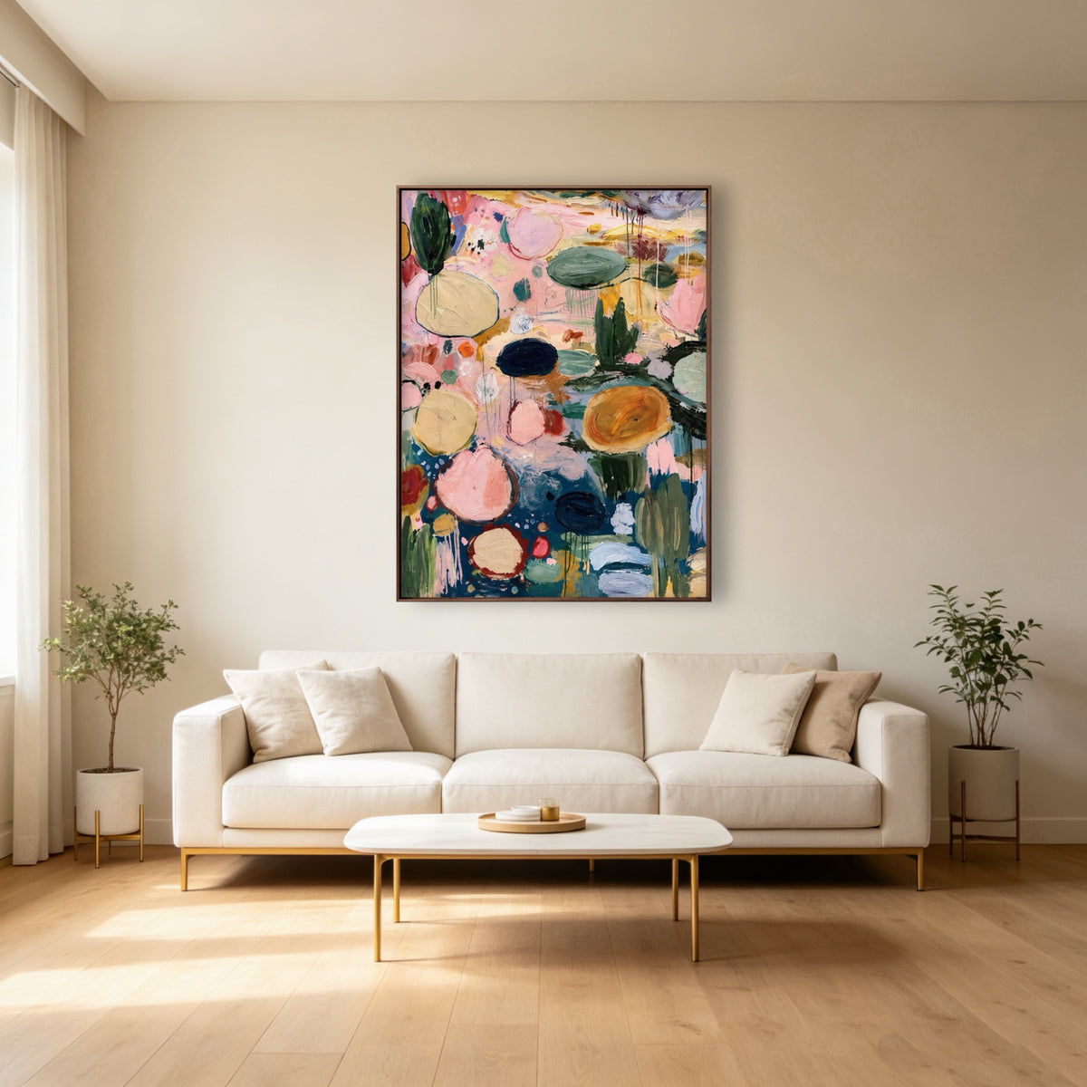 Garden in Motion oil painting room view 3