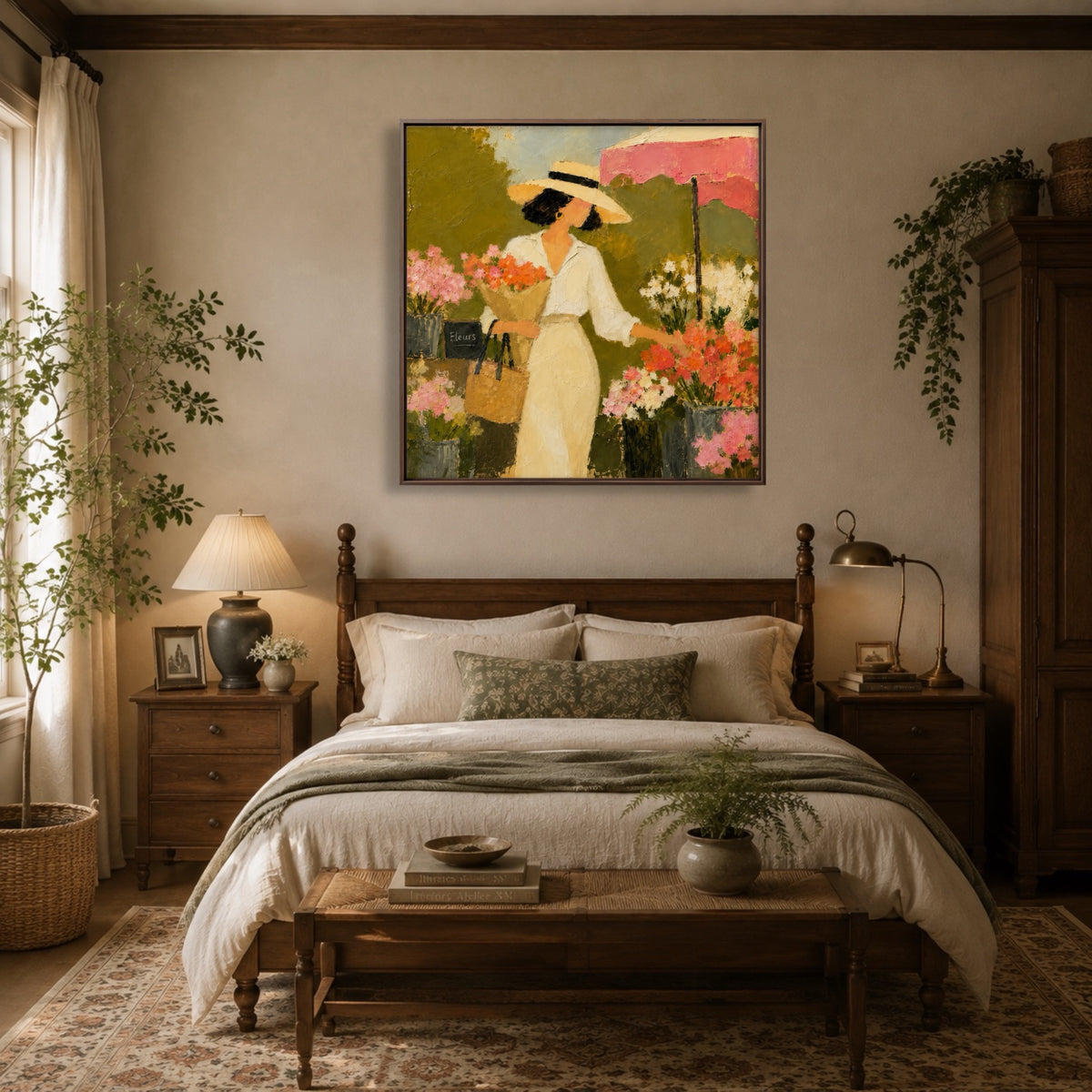 Garden Kinship Bloom oil painting view 4
