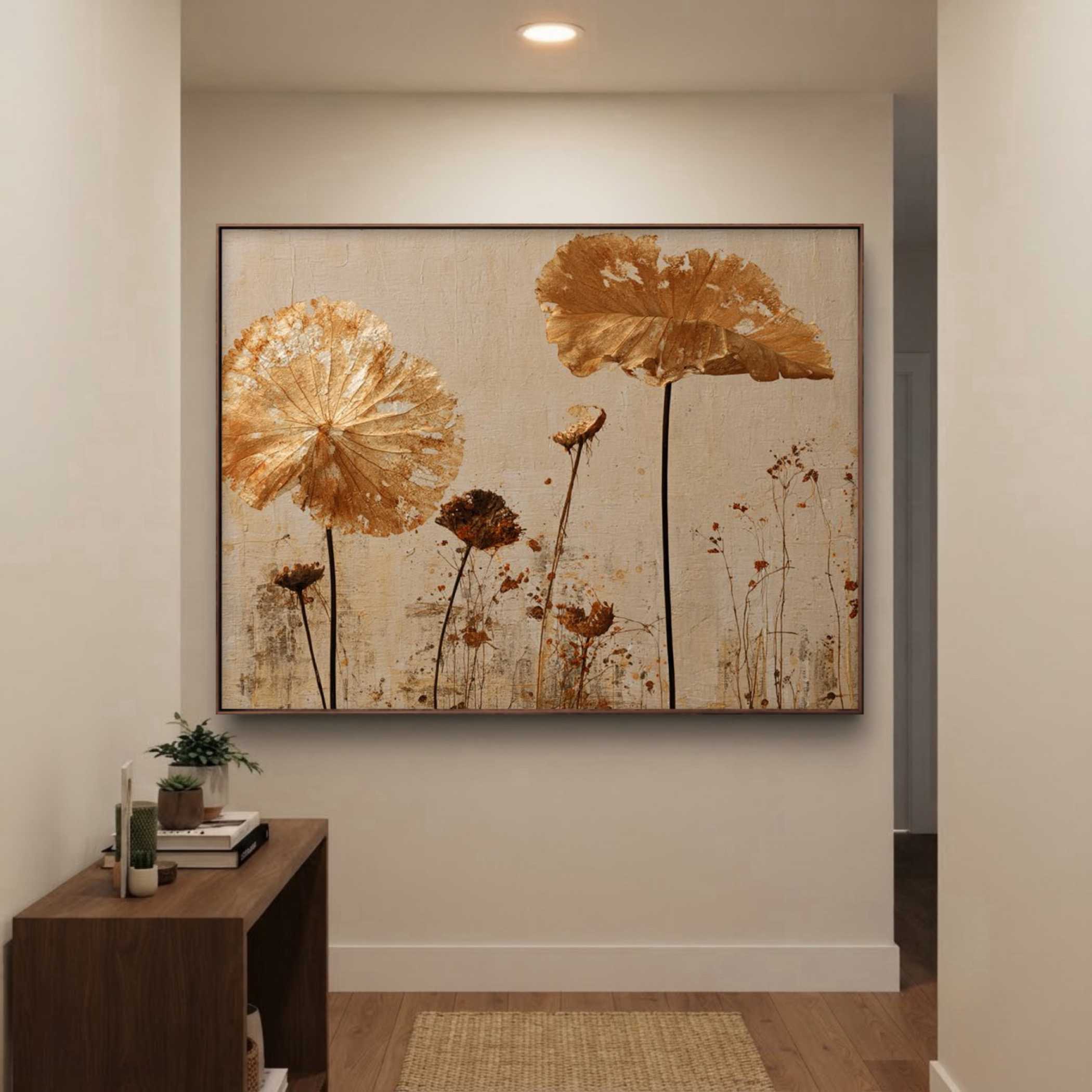 Floral & Botanical Art | Golden Lotus Remnants - View 6
