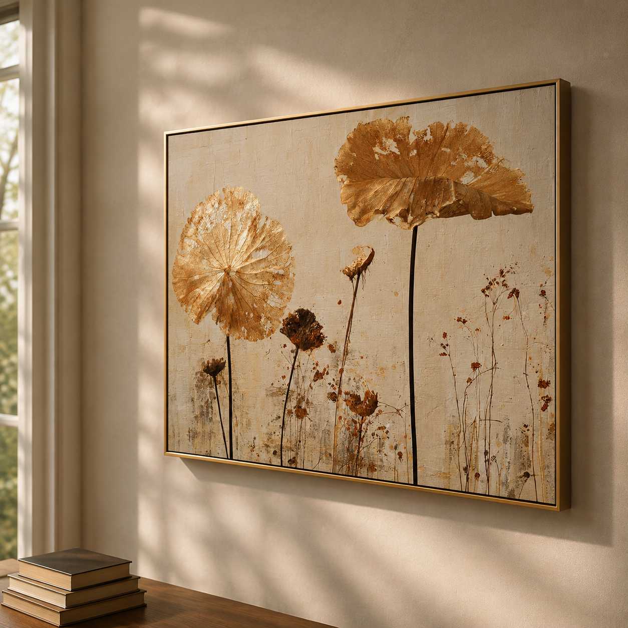 Floral & Botanical Art | Golden Lotus Remnants - View 7