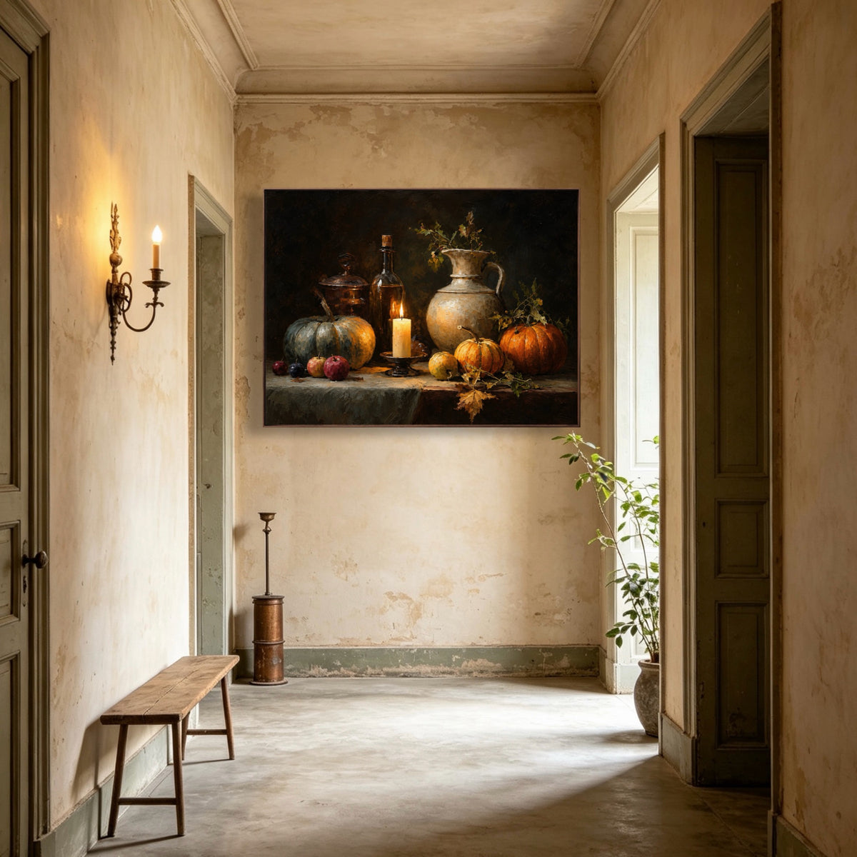 Harvest By Candlelight — horizontal floral & botanical art, view 4