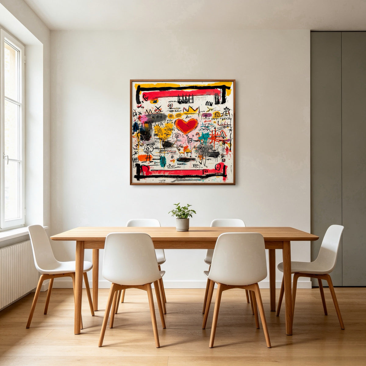 Heart City Signal oil painting room view 4