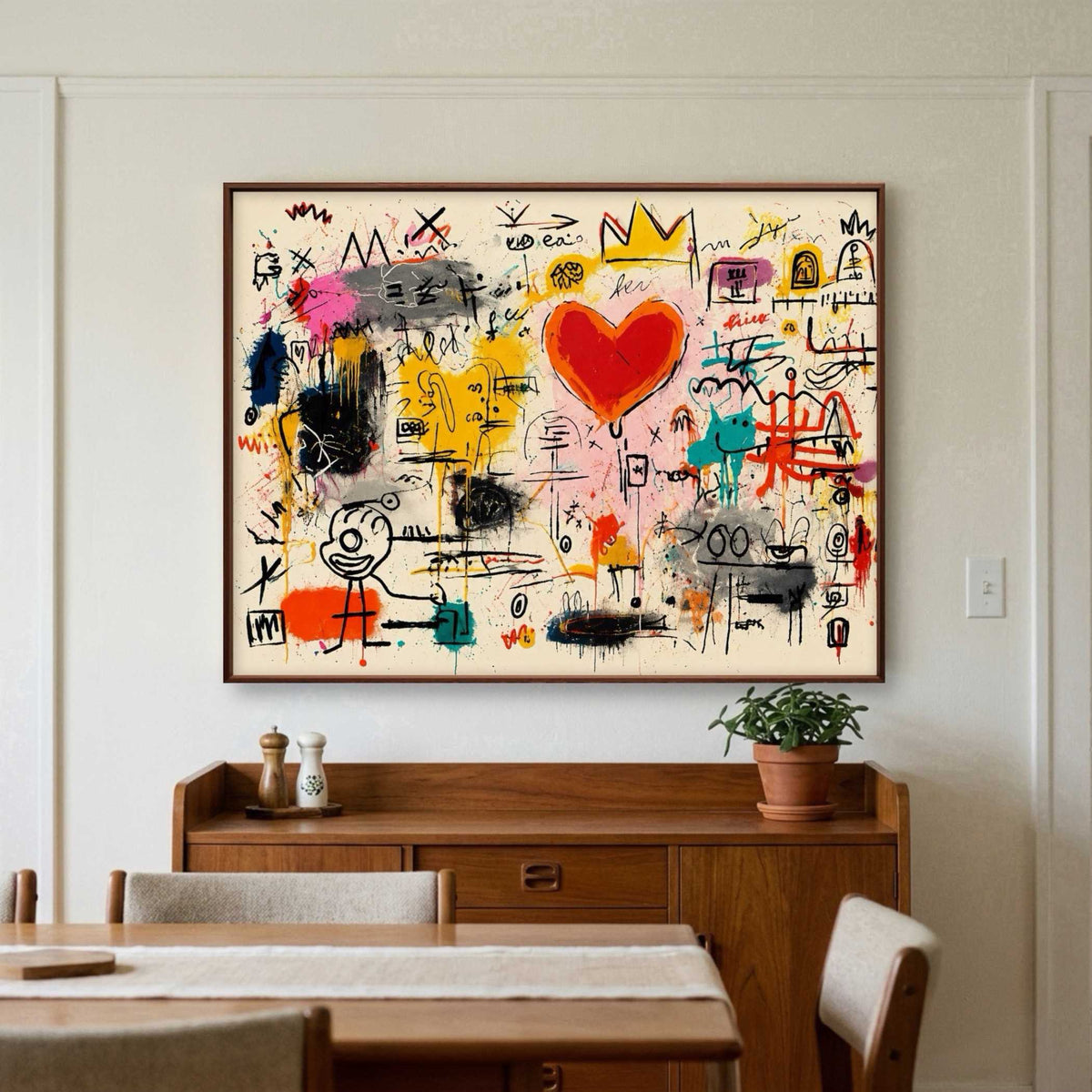 Heart Rules Chaos oil painting view 4