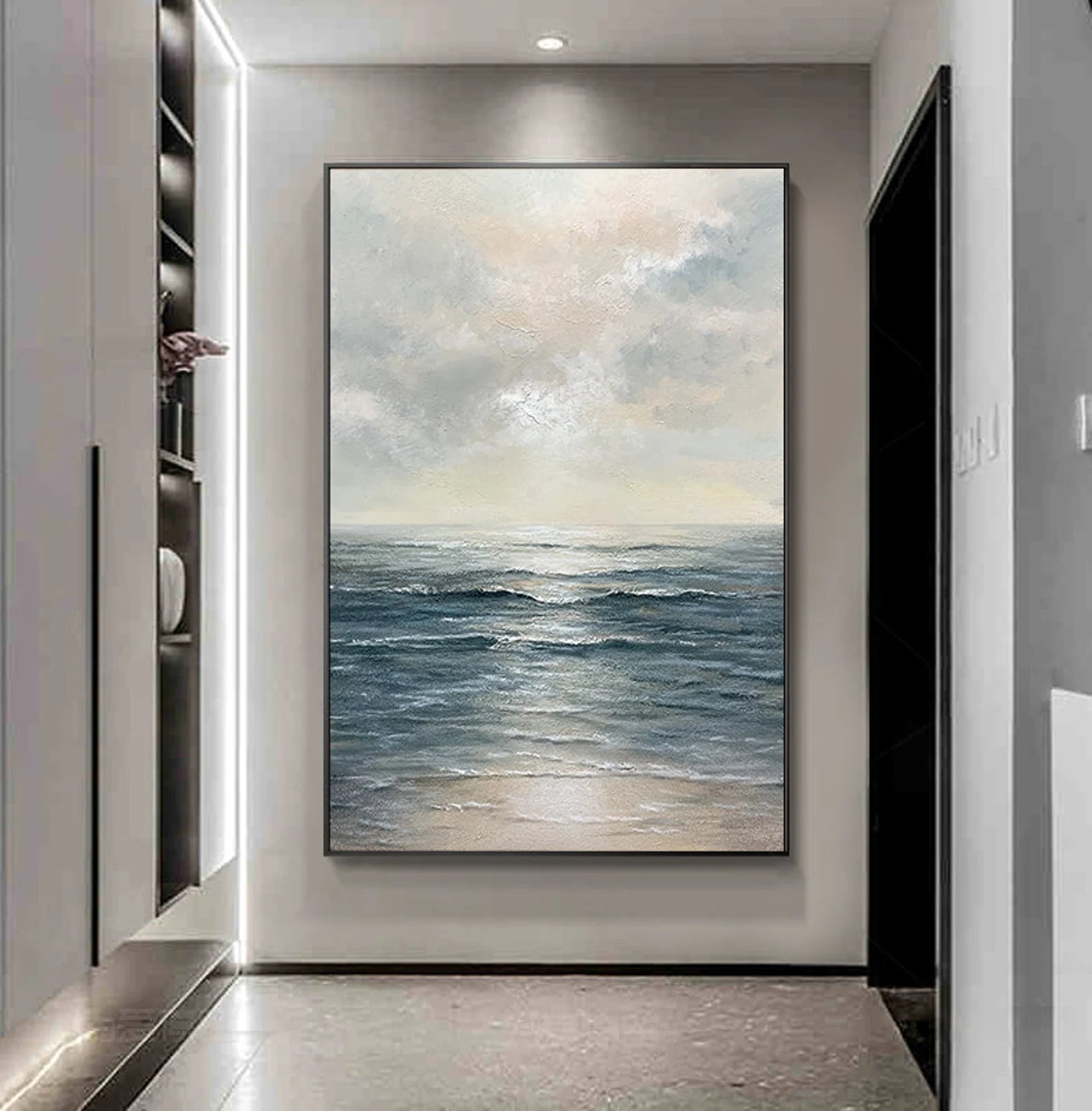 Textured Seaside Opulence | Silvery Glow