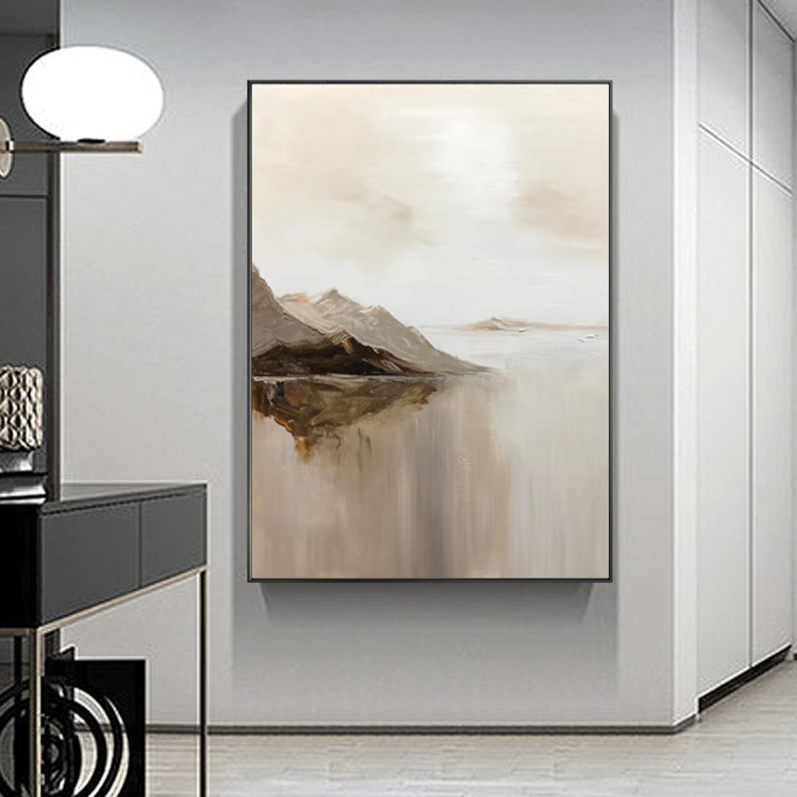 Textured Landscape Abstract | Serene Luxe