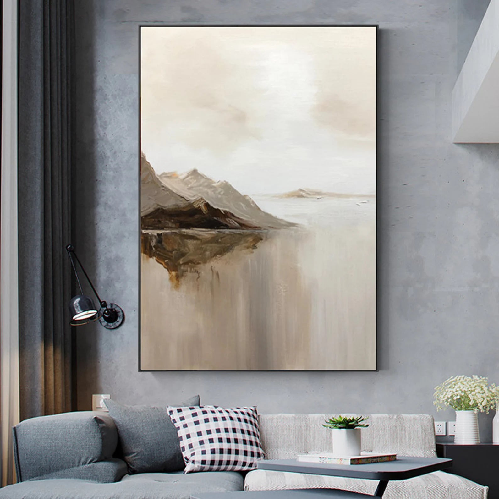 Textured Landscape Abstract | Serene Luxe