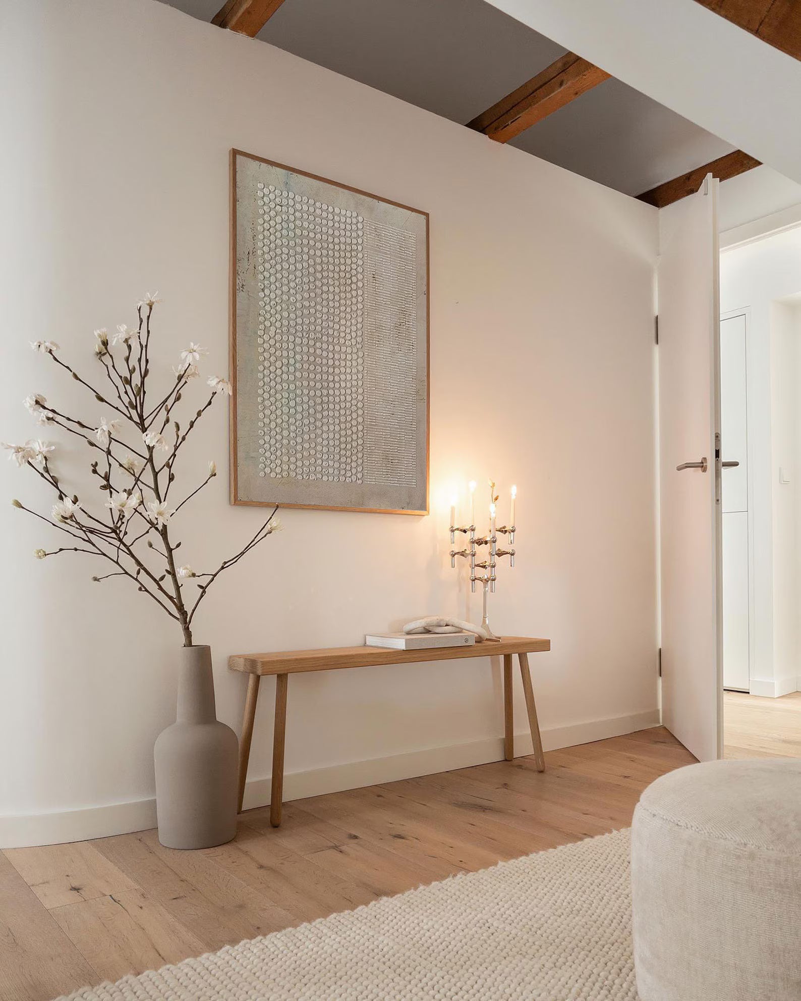 Textured Dot Strip Art | Subtle Sophistication