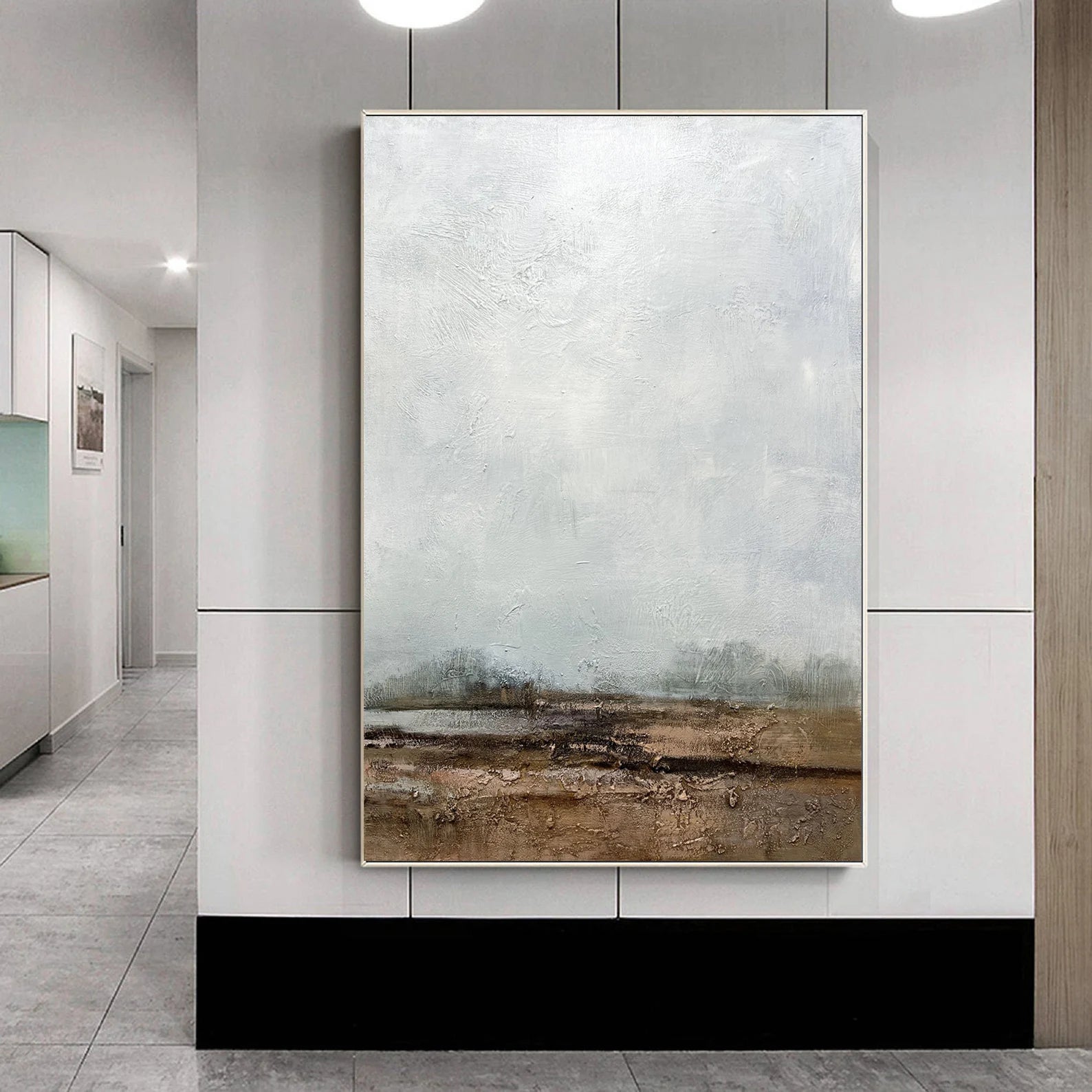 Textured Landscape Serenity | Grey Brown